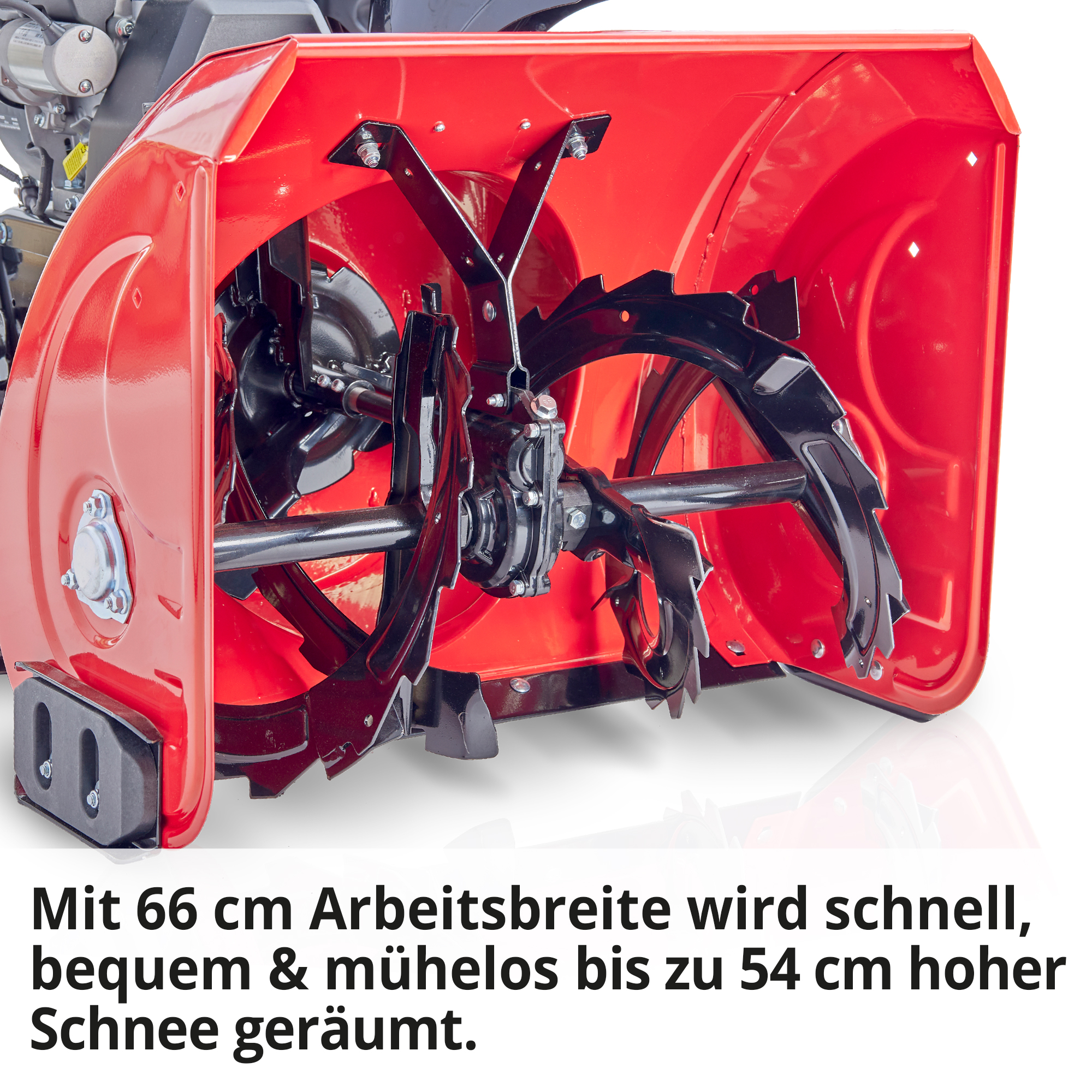 Hecht Benzin-Schneefräse mit 66 cm Arbeitsbreite für schnelles arbeiten 