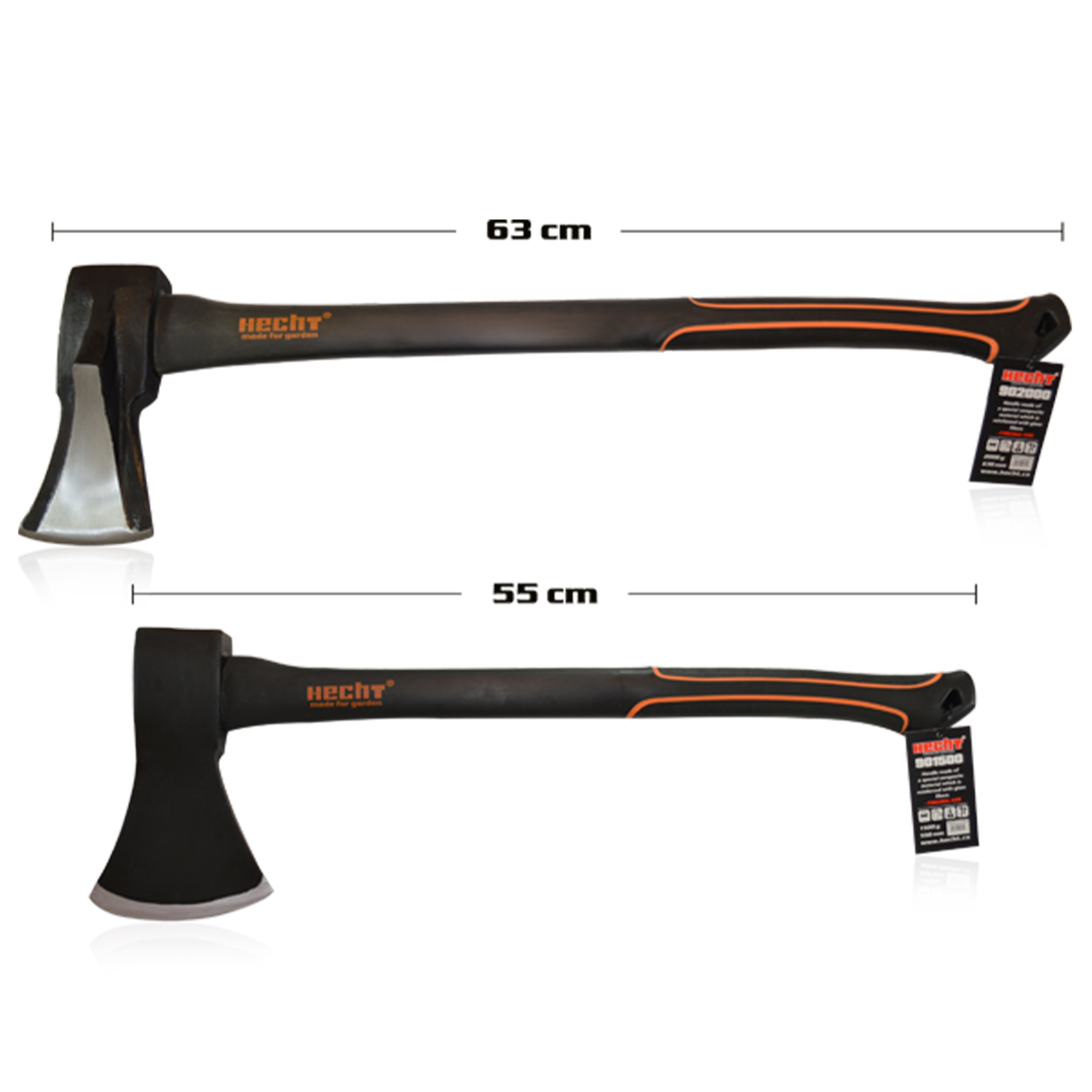 HECHT 2er Axt Set »Nr. 5« Größe und Maße HECHT 2er Axt Set »Nr. 5« Größe und Maße