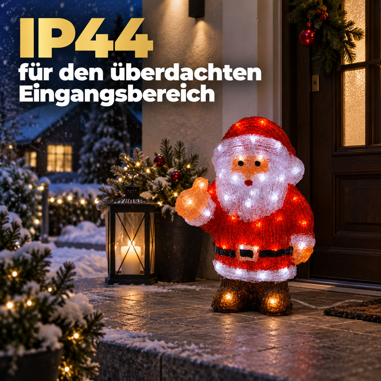 ONBEST Leuchtfigur Stromversorgung: Niedervolt-Trafo mit 5 Metern Zuleitung (Dieses Bild wurde mit Hilfe von KI generiert.)