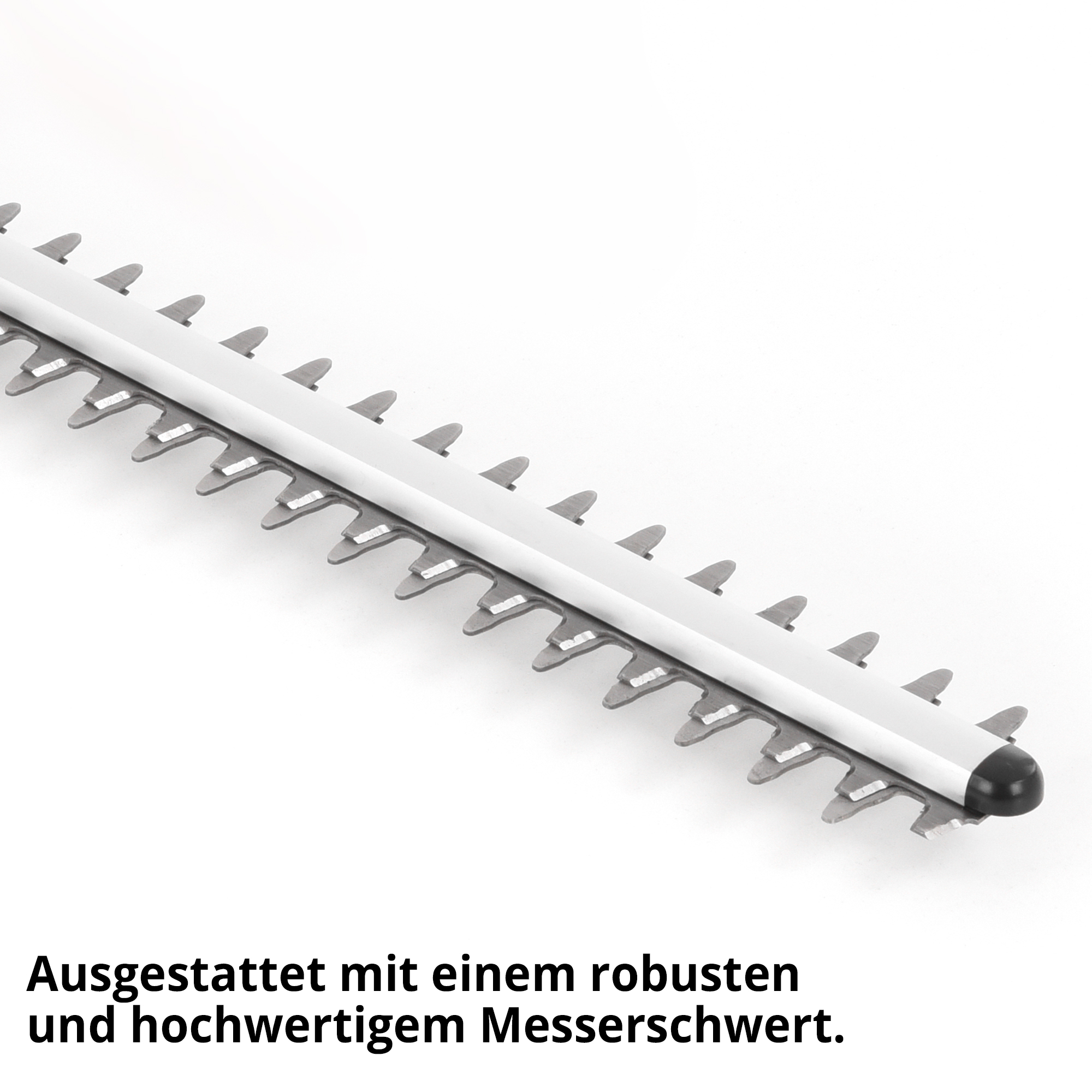 Hecht Akku-Heckenschere mit robusten doppelseitigen Messerschwert 