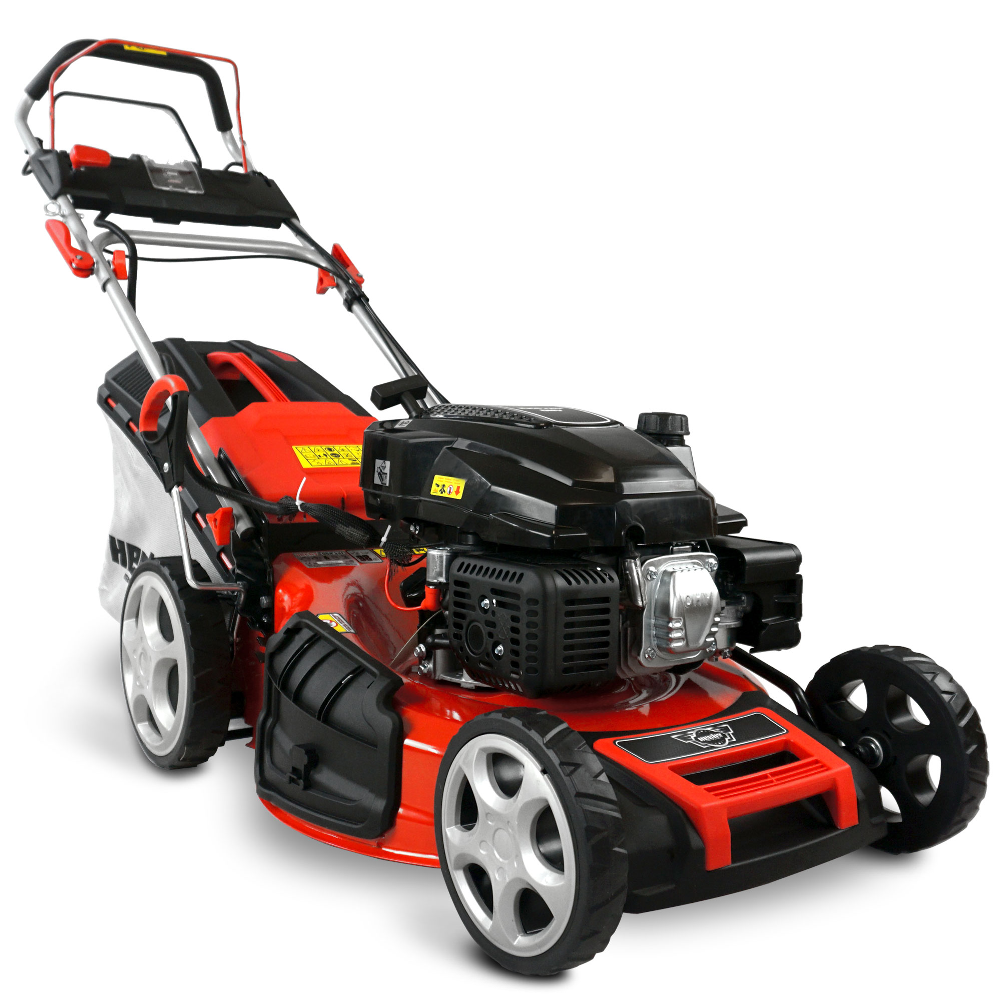 Benzin Rasenmäher 53 cm Schnittbreite Elektrostart Radantrieb