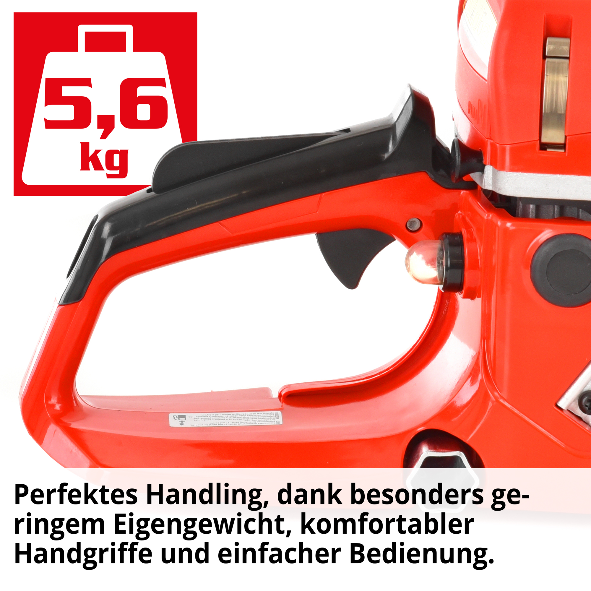 HECHT Motorsäge 945 Motorsäge für perfektes Handling, dank besonders geringem Eigengewicht, komfortablem Handgriffen und einfacher Bedienung