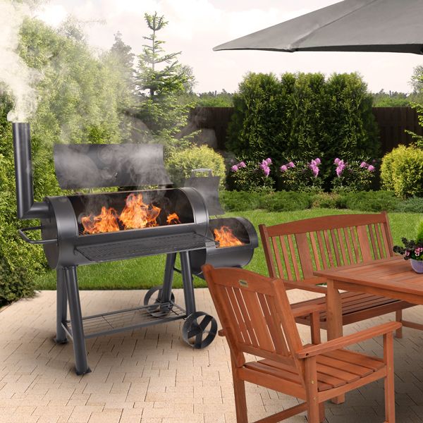 HECHT XXL Smoker Grill »Sentinel Max« Grill aus Stahlgehäuse