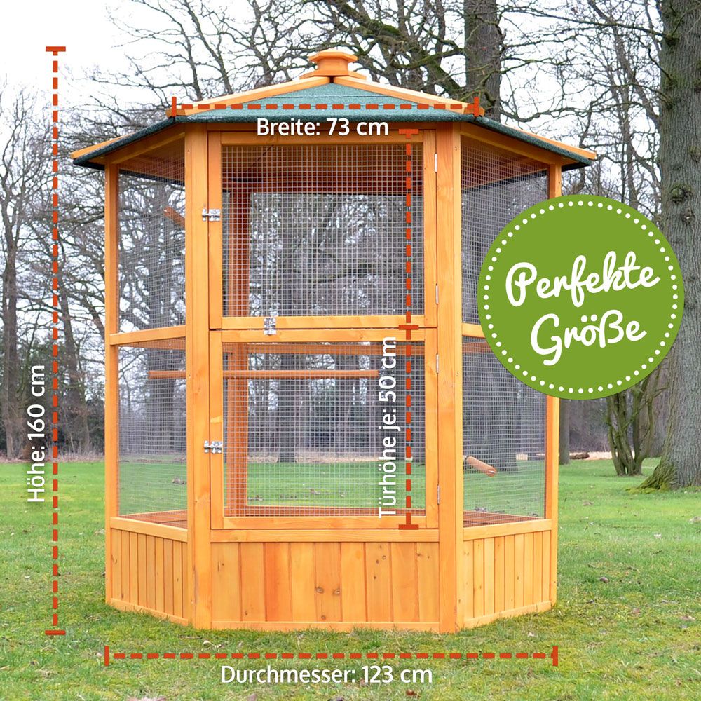 zooprinz Vogelvoliere Maxi Größe und Maße 