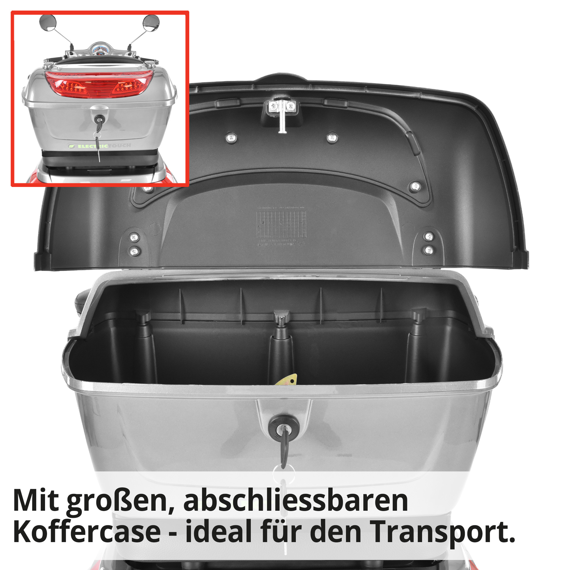 HECHT CITISMAX Grau mit sicherem Kofferraum