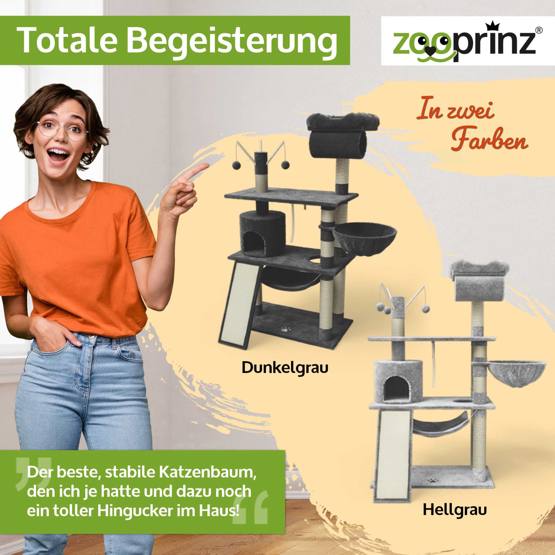 Katzenbaum Emma; in zwei Farben