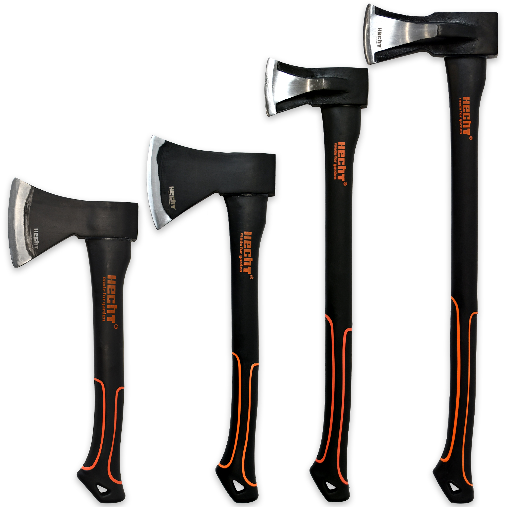 HECHT 4er Axt Set »Nr. 8« Axt für alle Garten und handwerklichen Tätigkeiten