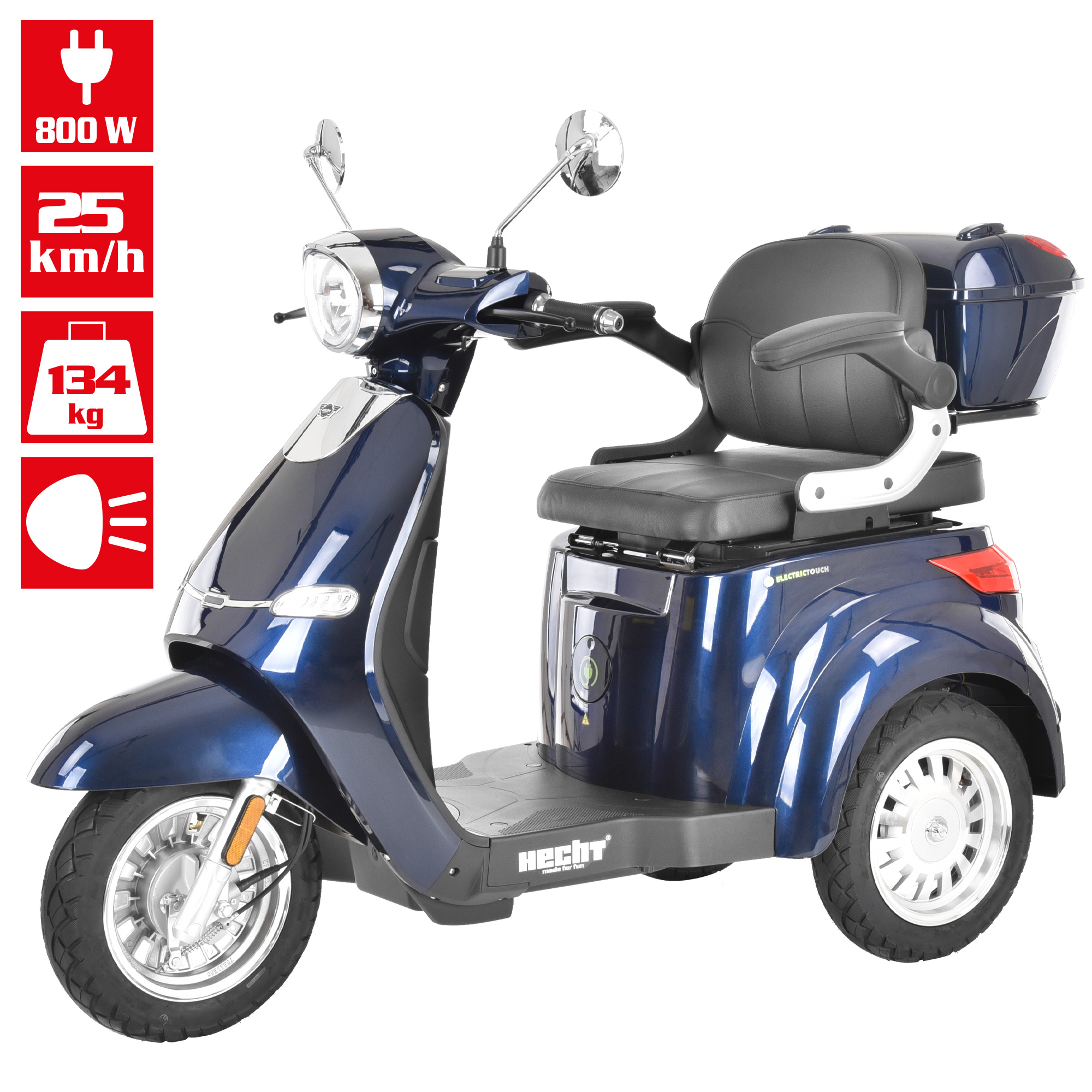 HECHT CITISMAX Blau Seniorenfahrzeug mit innovativer Technik