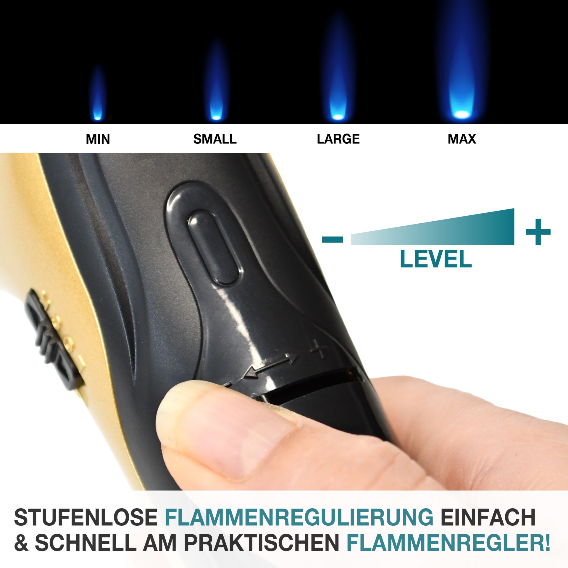 TOM Jetbrenner GB-500; stufenlos regulierbare Flamme
