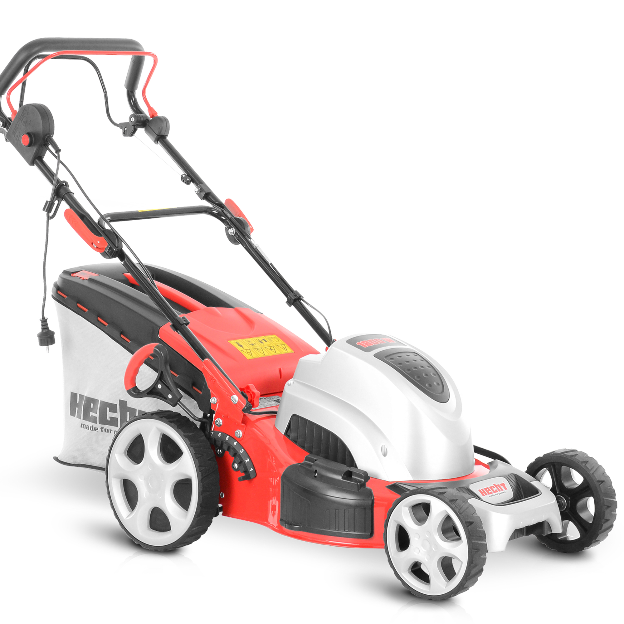 HECHT Elektro Rasenmäher 1805 S Elektrischer multifunktions Rasenmäher