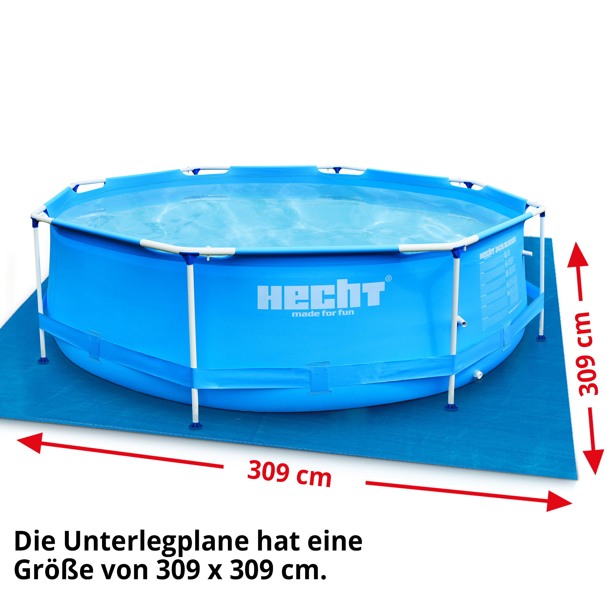 HECHT Unterlegfolie »016123« Maße und Größe 