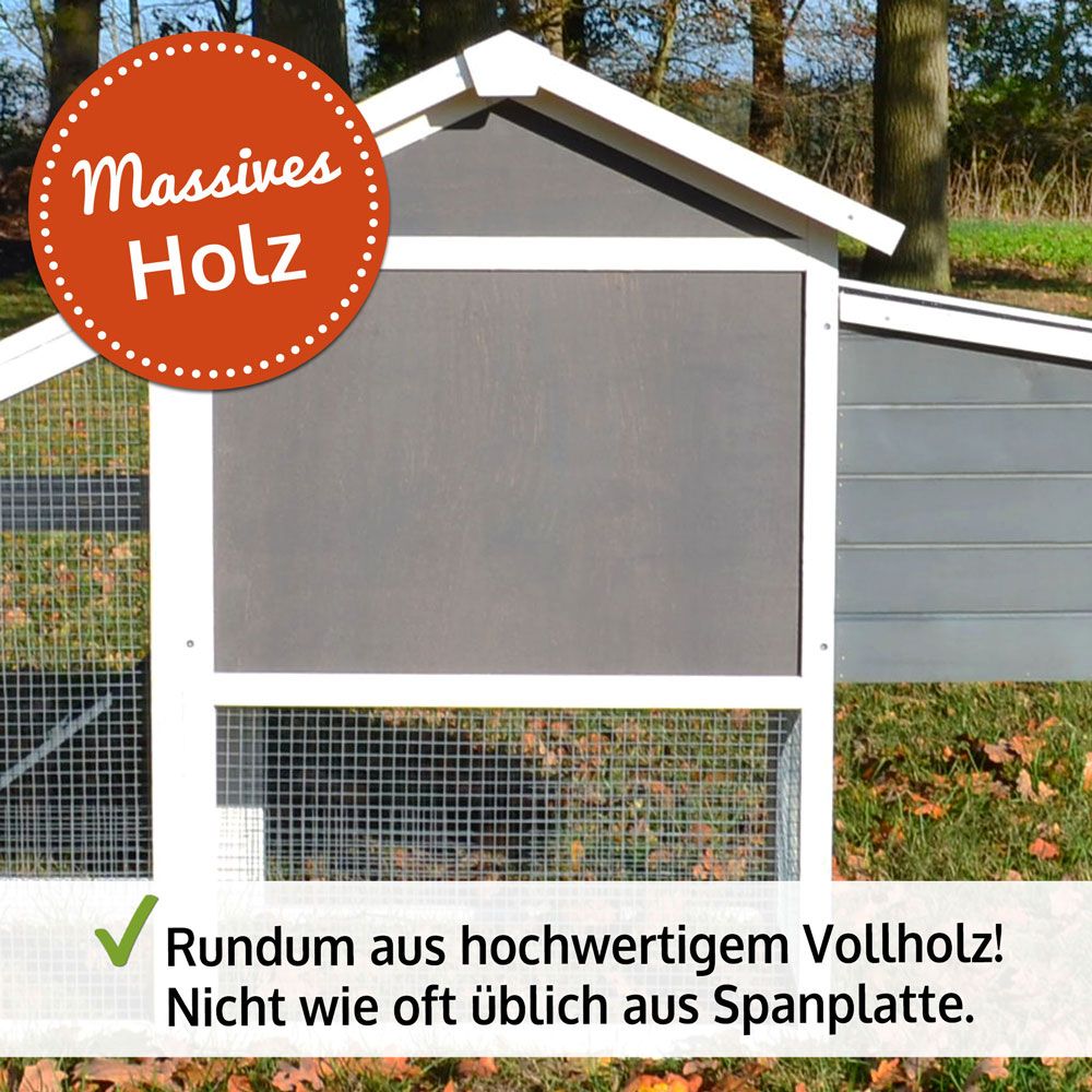 zooprinz Hasenstall Dottie L Massives und hochwertiges Vollholz