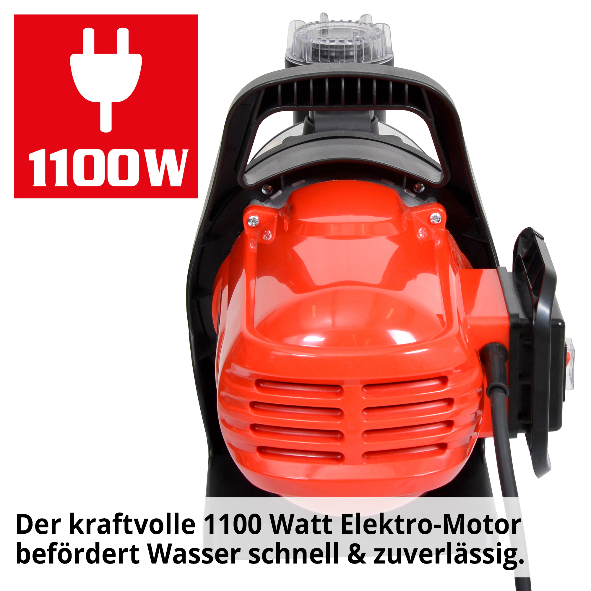 Kreiselpumpe HECHT 3131 mit 1100 W Motor für starke Wasserförderung