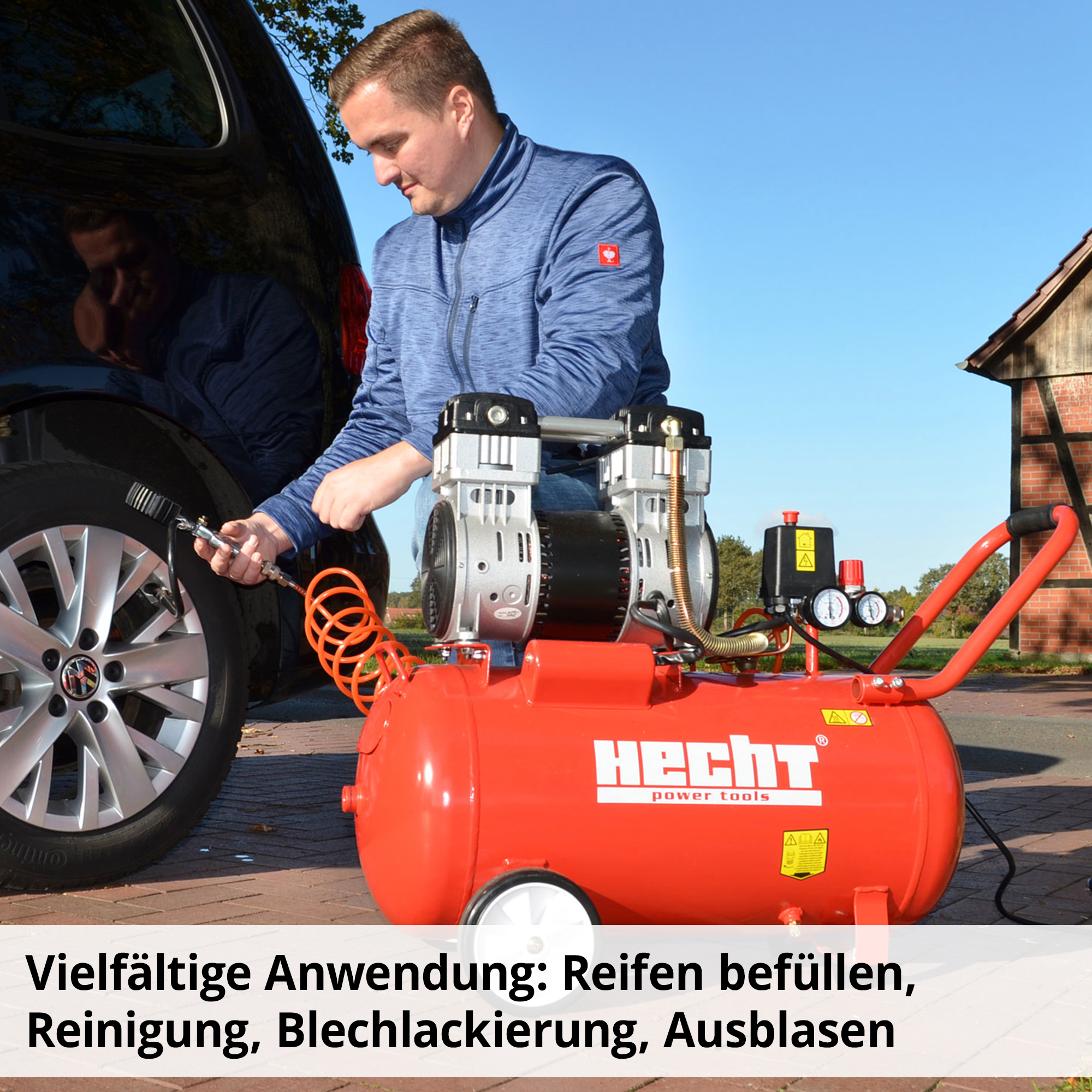 HECHT Flüster Kompressor »2085« Flüster Kompressor mit vielfältiger Anwendung