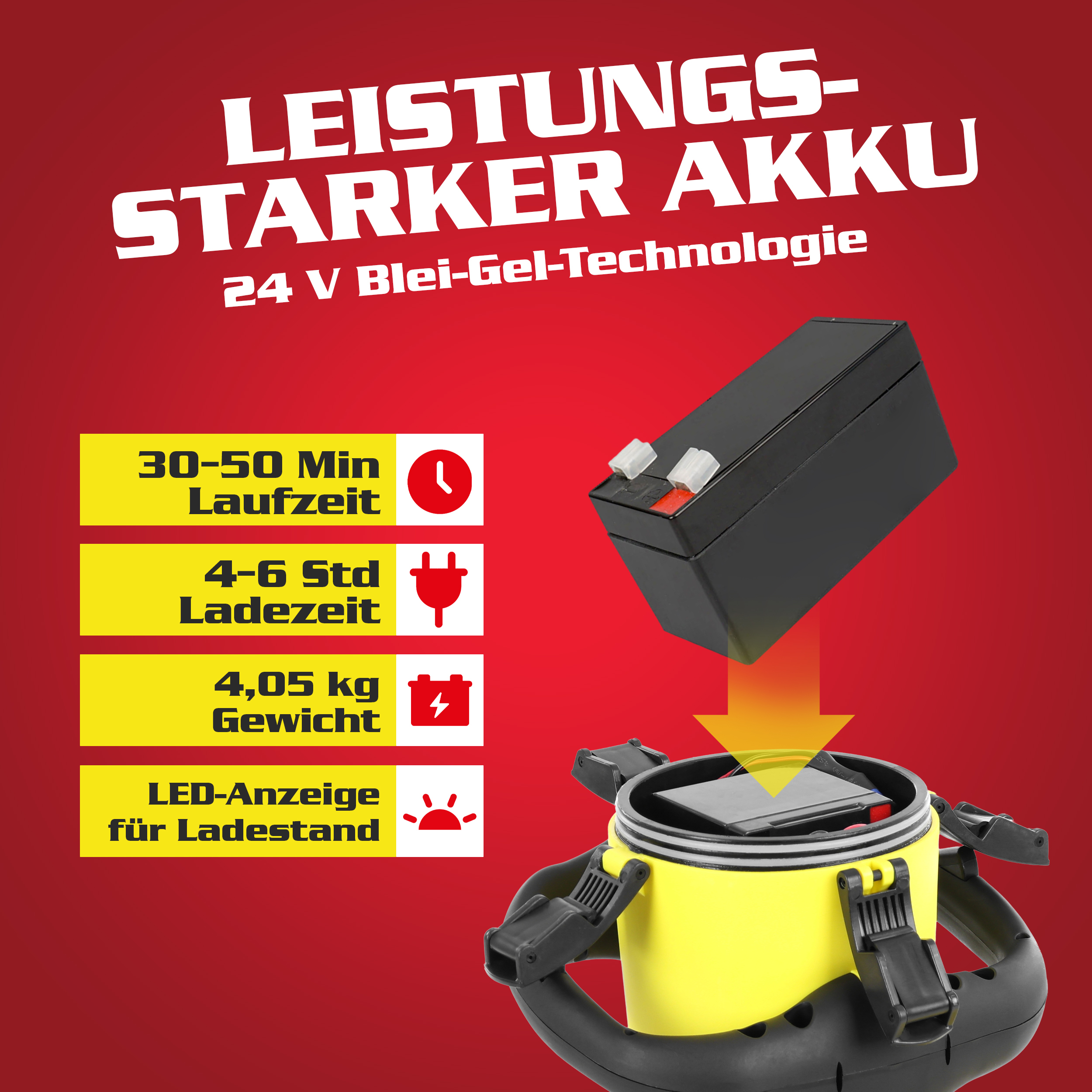 HECHT Unterwasser-Scooter 4499 mit ergonomischem Griff im Detail