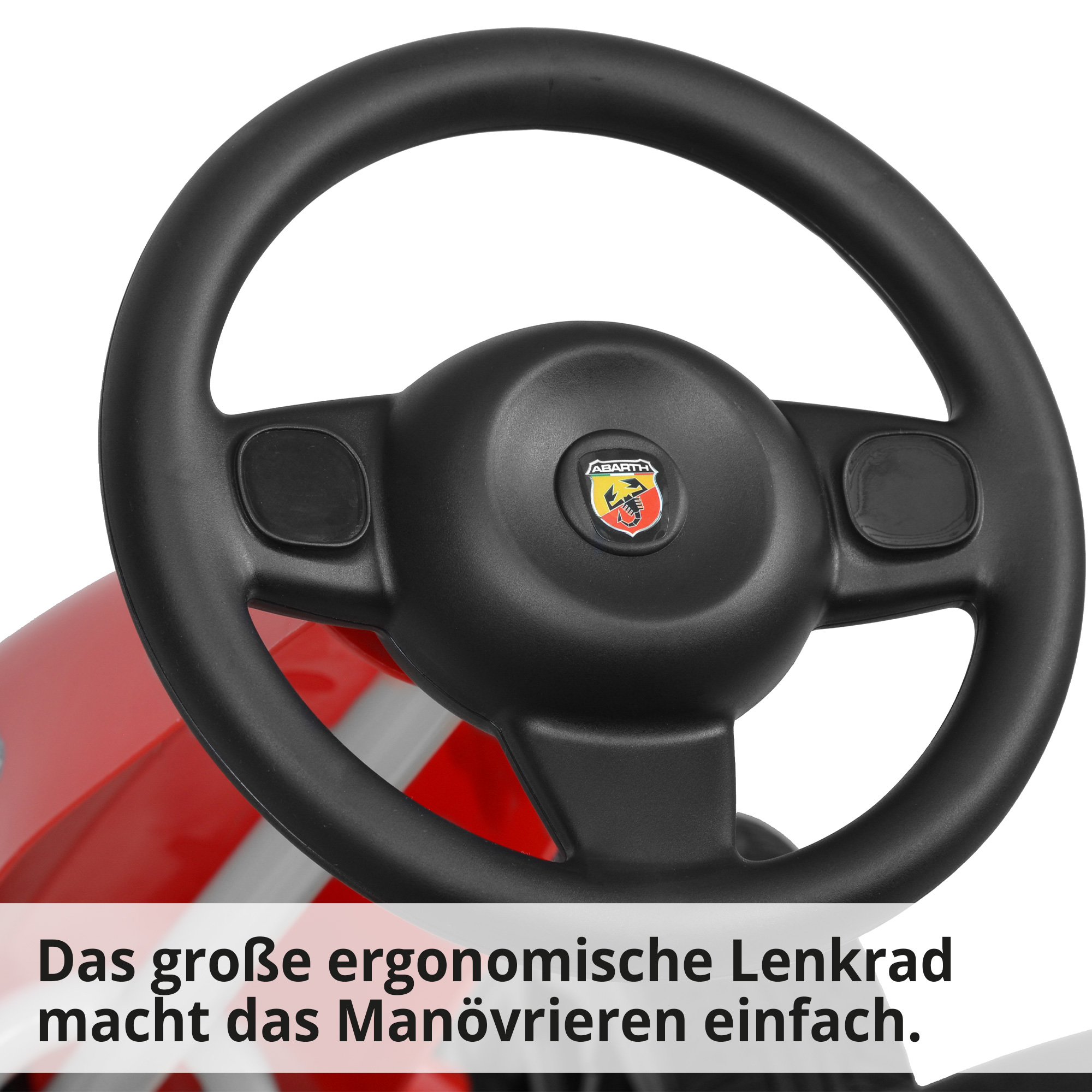 HECHT ABARTH Tretkart Red Tretkart mit ergonomischem lenkrad