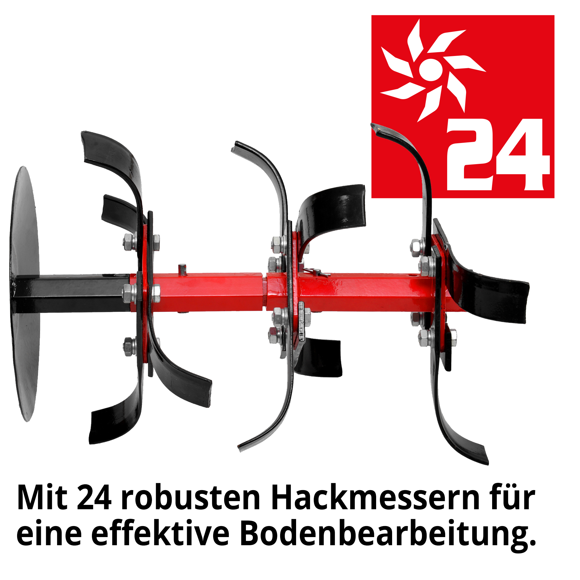 HECHT Gartenhacke im Set »7100« Pflug mit robusten Hackmessern