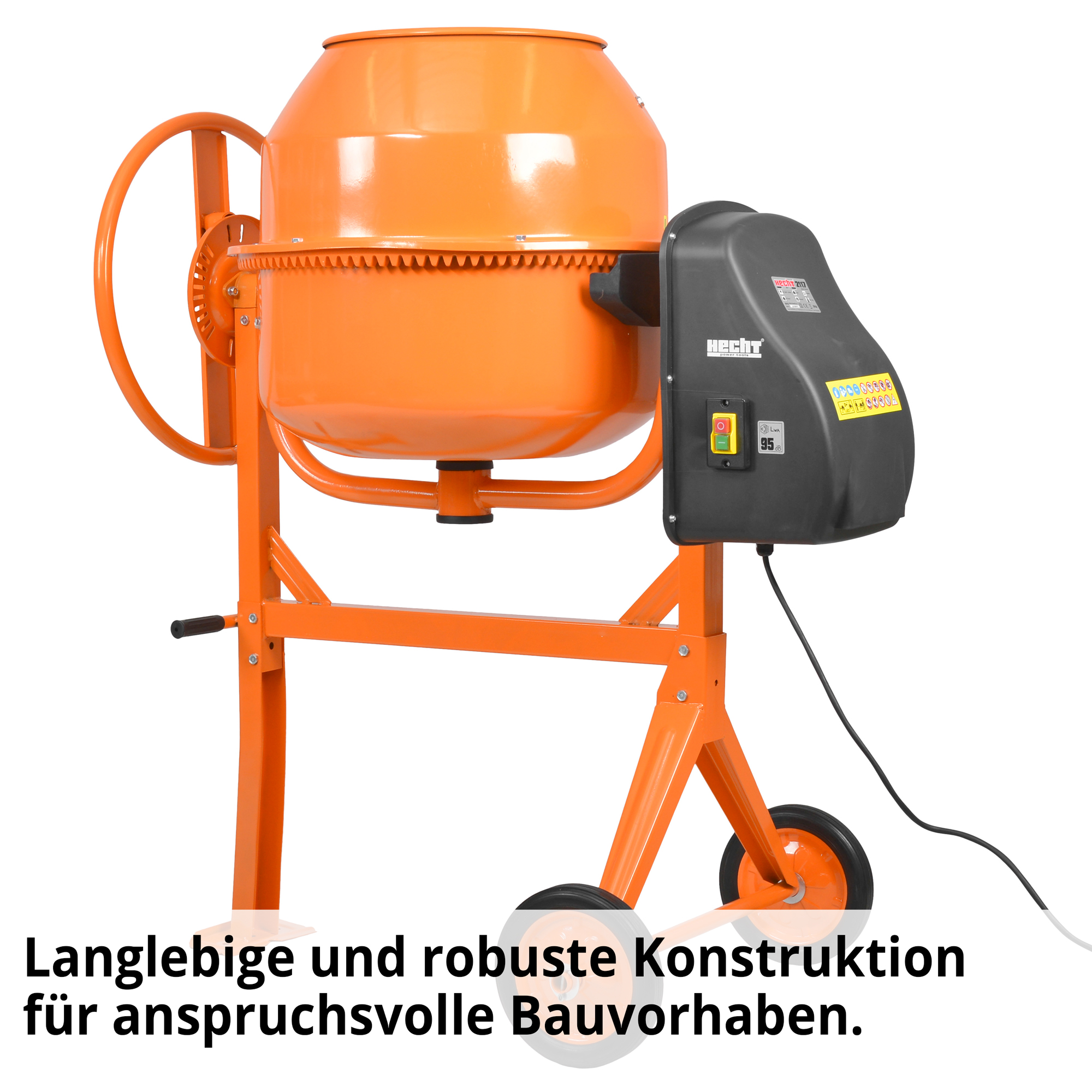 HECHT Betonmischer 2117 Betonmischer hat eine langlebige und robuste Kontruktion