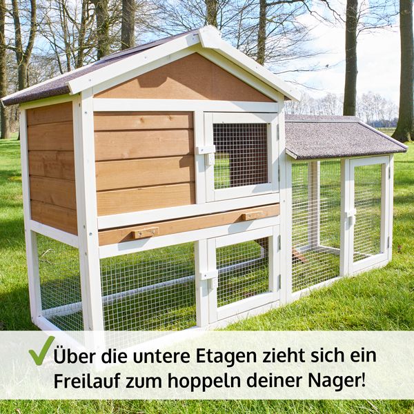 Hasenstall Hofstadl; Freilauf in der unteren Etage Hasenstall Hofstadl; Freilauf in der unteren Etage