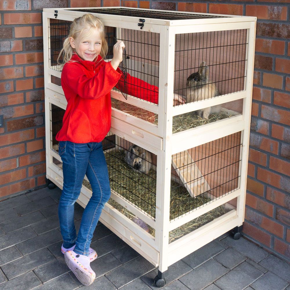 zooprinz Hasenstall Knuffel Bewegbarer Hasenstall