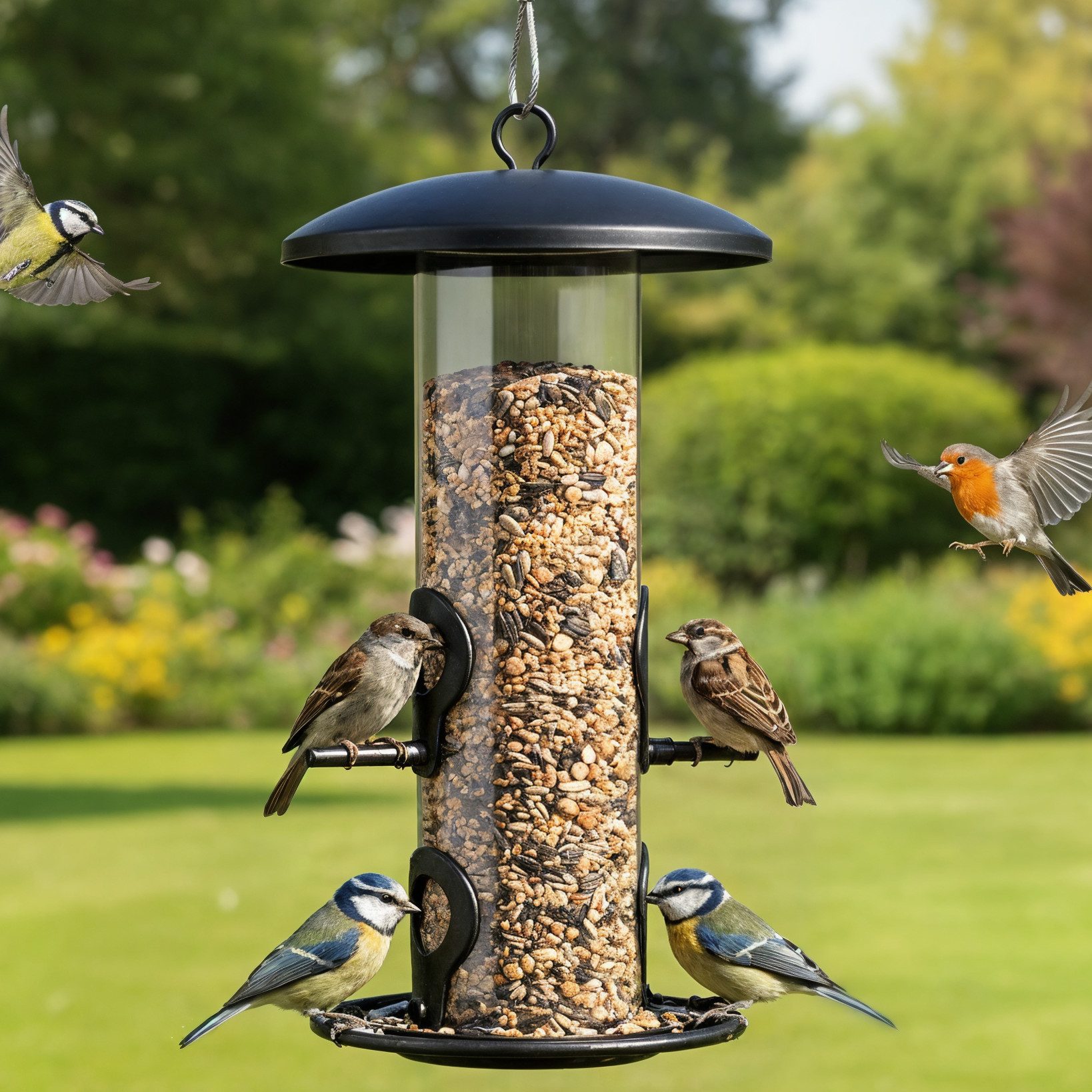 zooprinz Futtersilo Zeus mit Plexiglas und Schutzdach zooprinz Futtersilo Zeus mit Plexiglas und Schutzdach