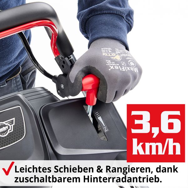 HECHT Benzin-Rasenmäher 548 SW Benzin-Rasenmäher mit zuschaltbarem Hinterradantrieb 