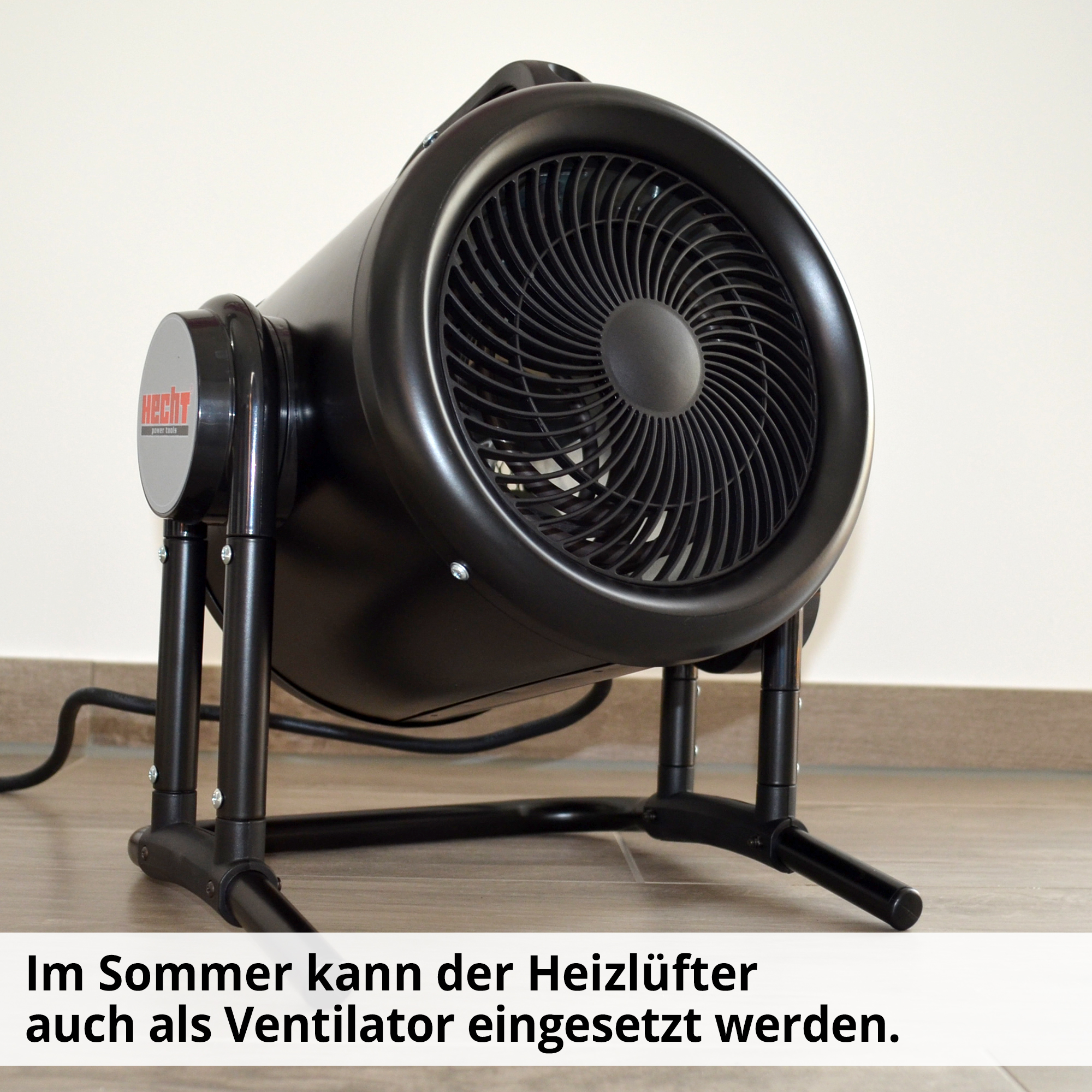 Heizlüfter; Auch als Ventilator einsetzbar