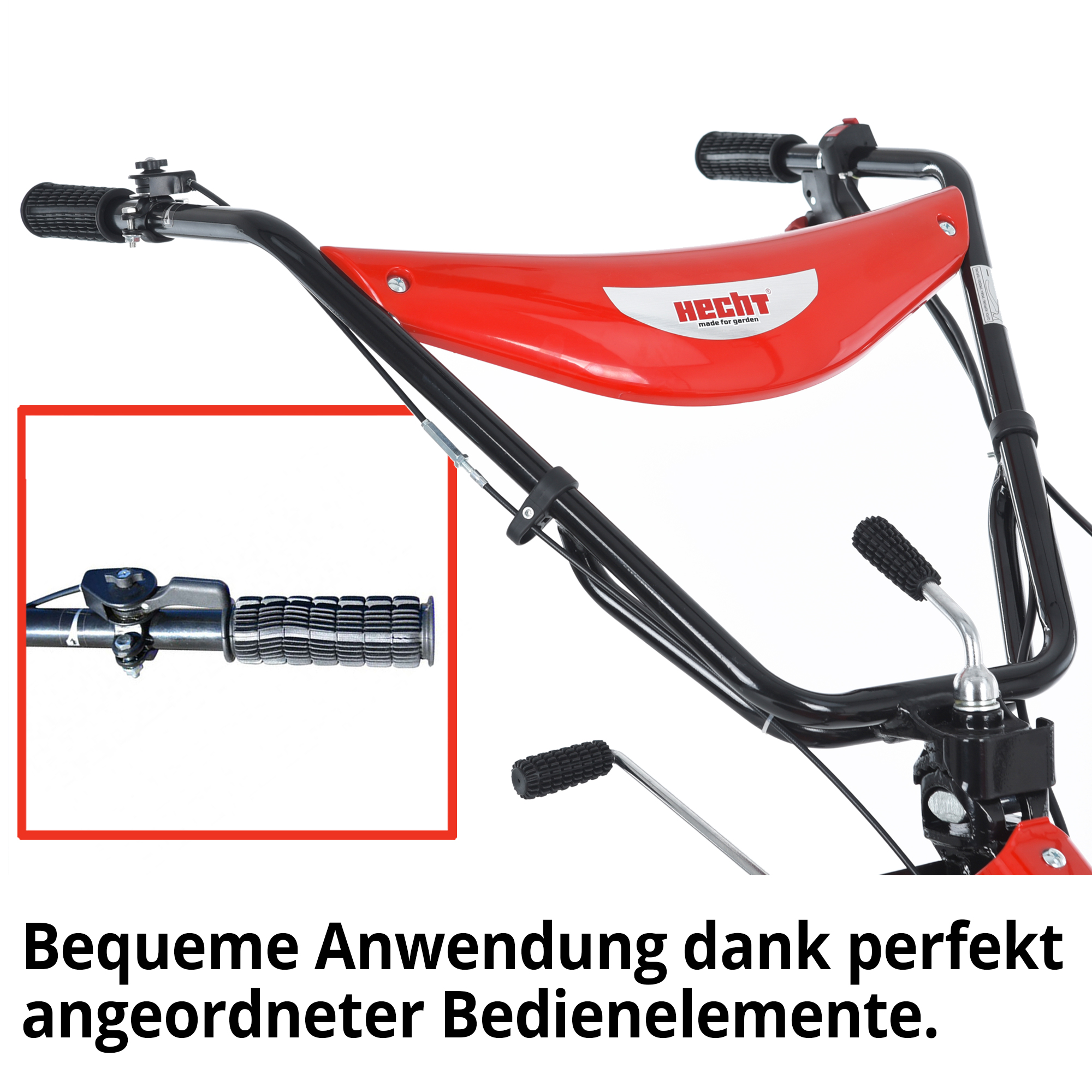 Führungsholm verstellbar ergonomische Griffe Bedienelemente Lenker HECHT 7100