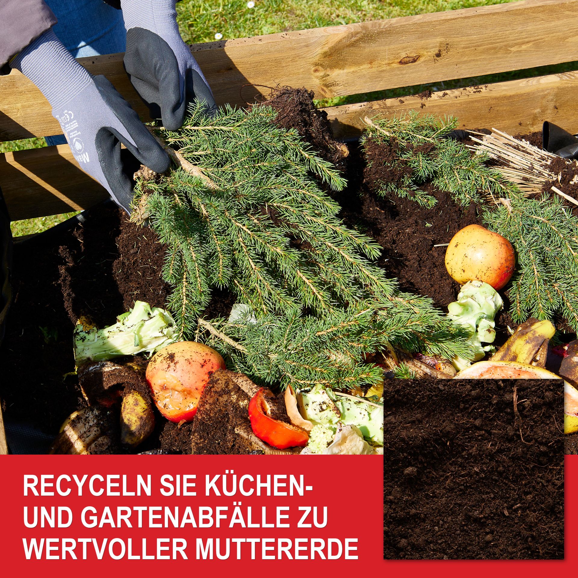 Komposter Holz - Küchen- und Gartenabfälle zu wertvoller Muttererde recyceln