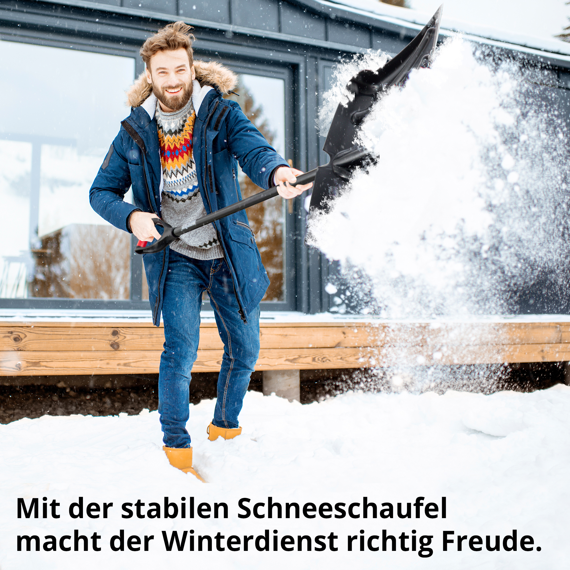 HECHT Schneeschaufel 460 GT Schneeschaufel für spaßigen Winterdienst