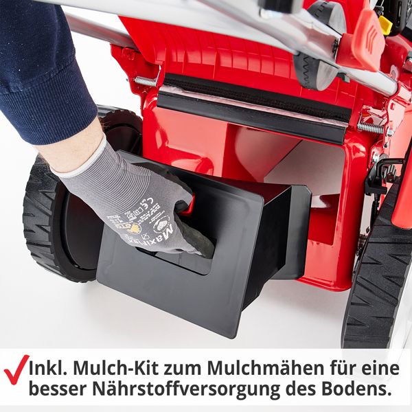 HECHT Benzin-Rasenmäher 548 SW Benzin-Rasenmäher inklusive Mulch-Kit
