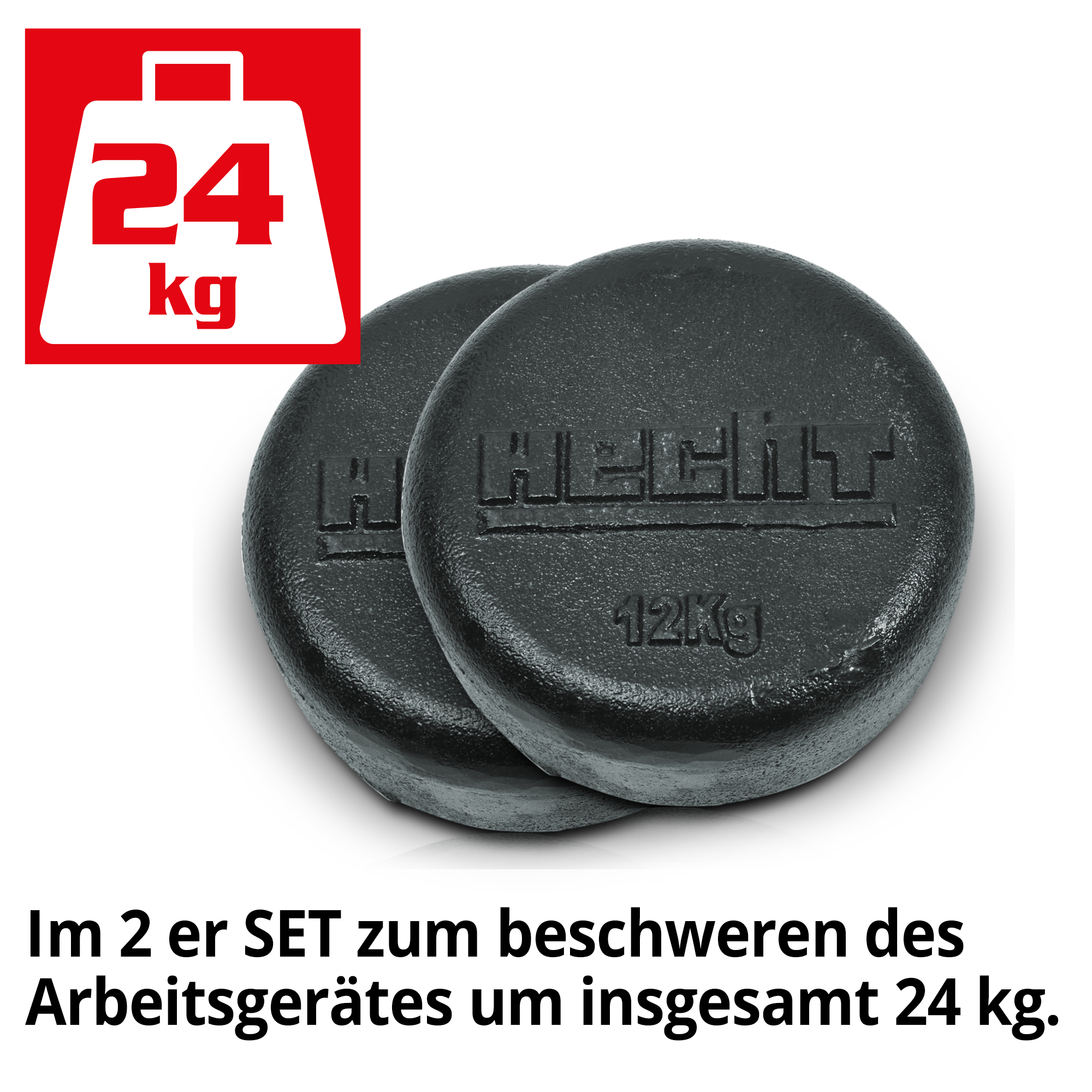 Radgewichte für Benzin Gartenhacke