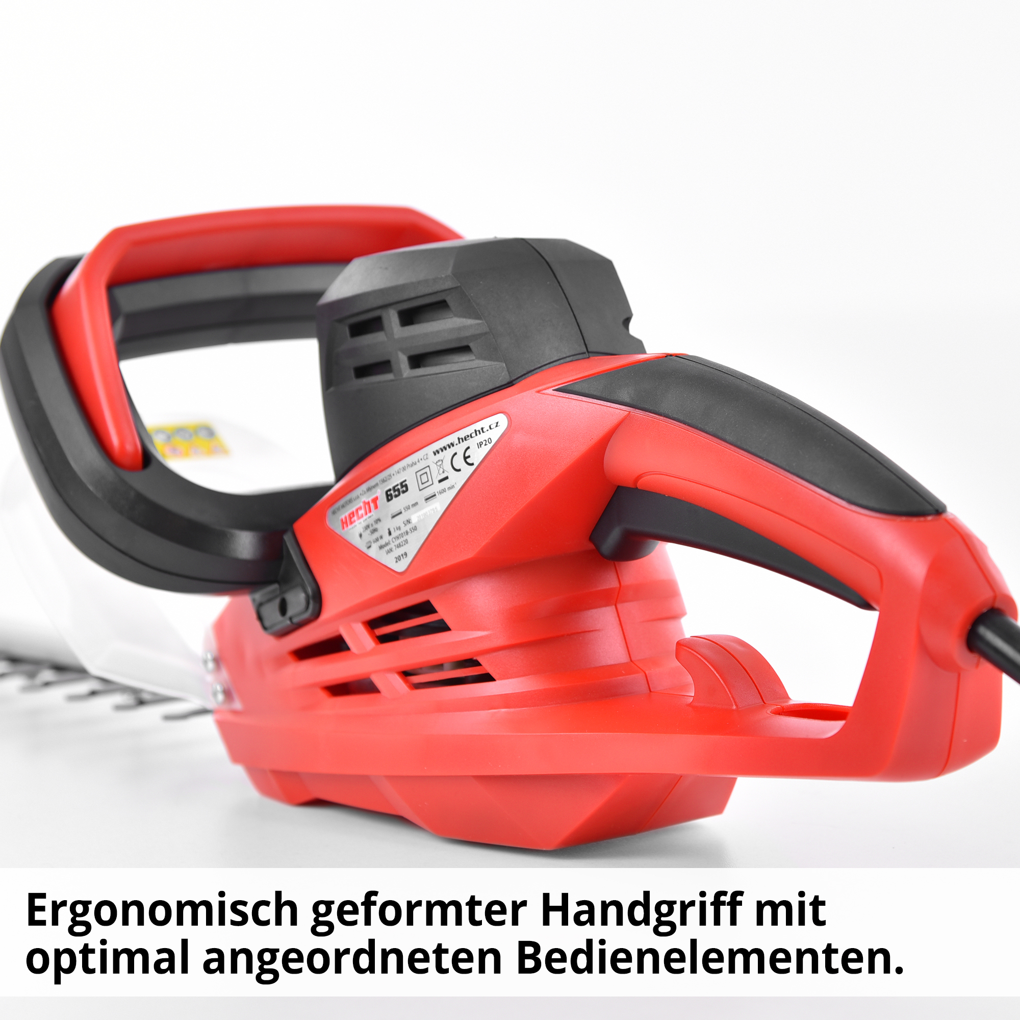 Elektro-Gartenschere mit Ergonomischen Handgriff und Bedienelementen 