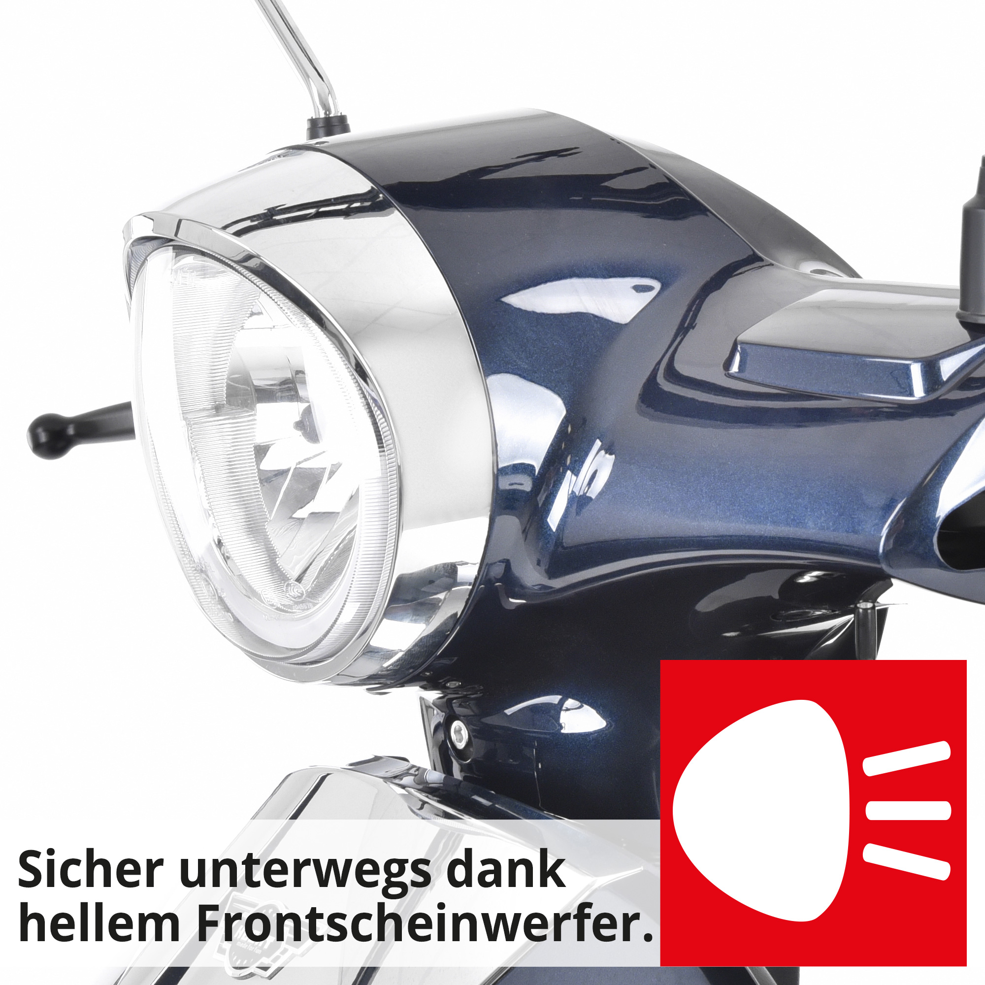 HECHT CITISMAX Blau Seniorenfahrzeug mit hellem Frontscheinwerfer HECHT CITISMAX Blau Seniorenfahrzeug mit hellem Frontscheinwerfer