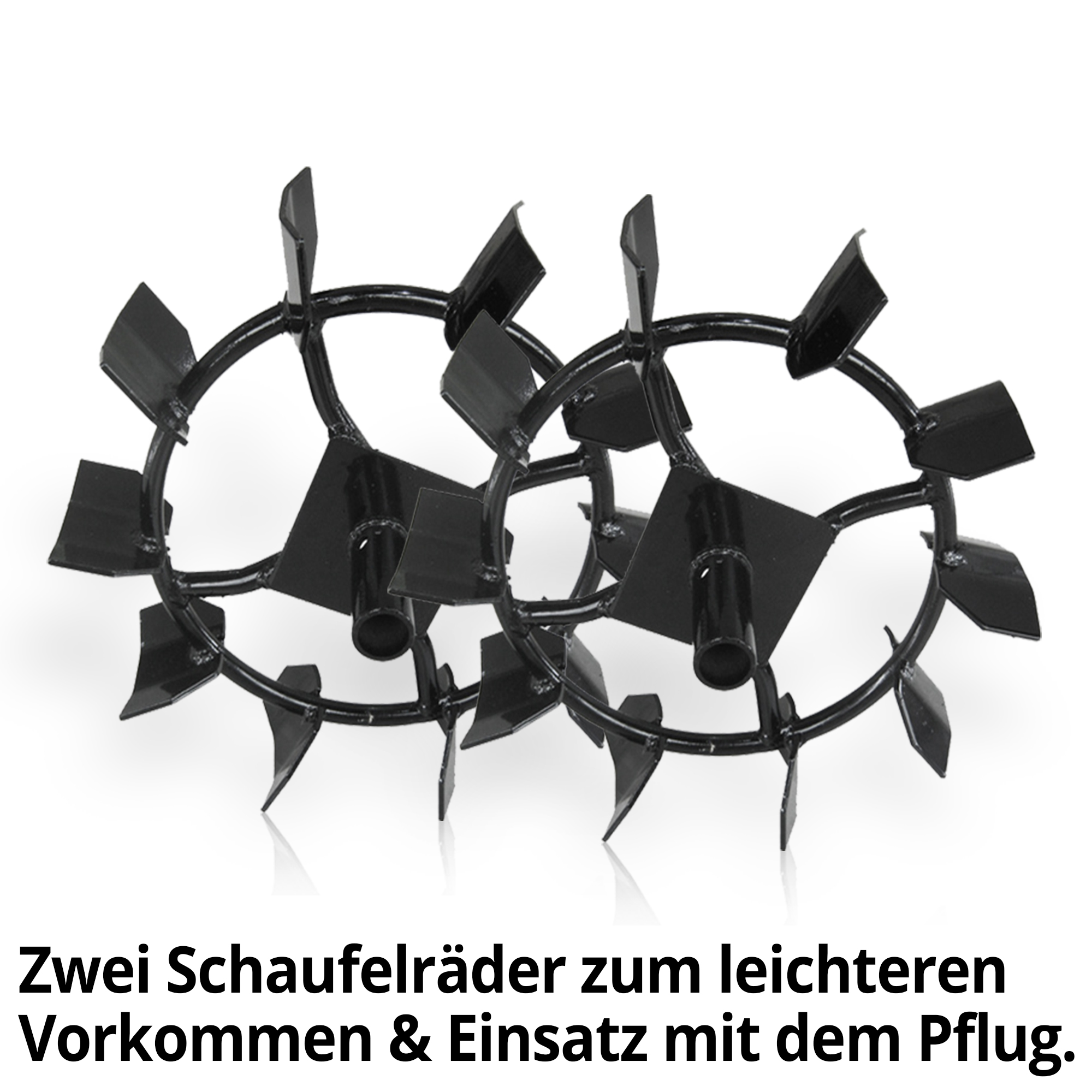 Zwei Schaufelräder für Motorhacken Gartenhacken