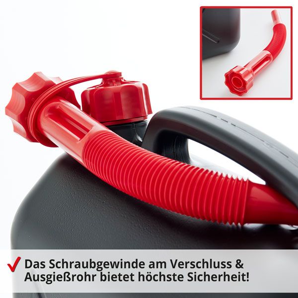 HECHT Benzinkanister »10 Liter« Benzinkanister mit sicherem Verschluss