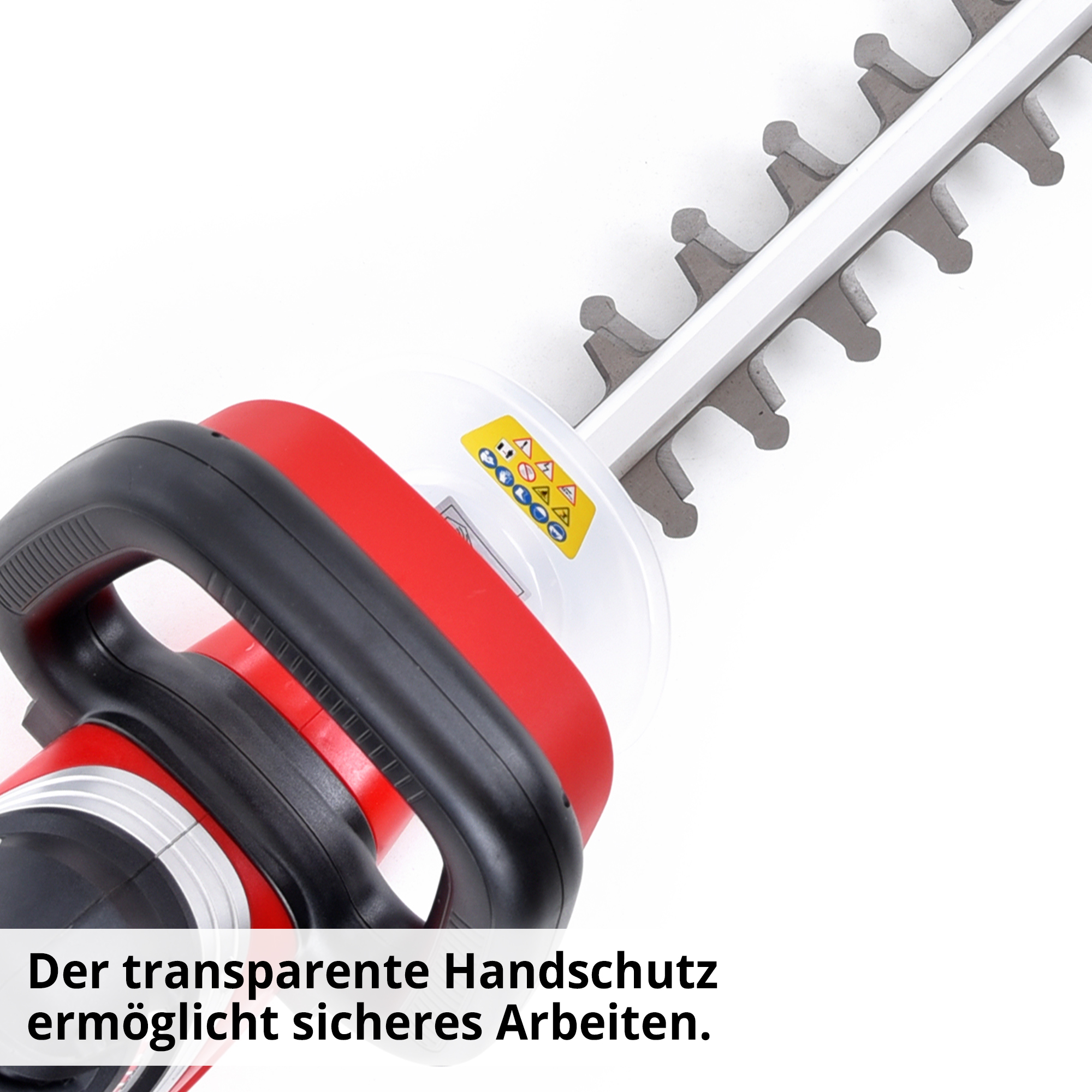 Hecht Elektro-Gartenschere mit Handschutz für sicheres arbeiten 