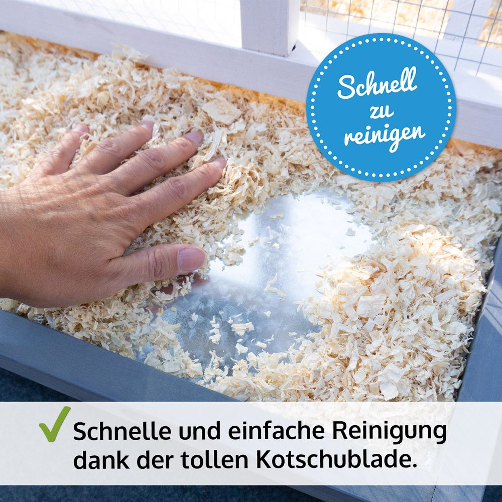 Vogelvoliere Apollo L; Kotschublade zur einfachen Reinigung Vogelvoliere Apollo L; Kotschublade zur einfachen Reinigung