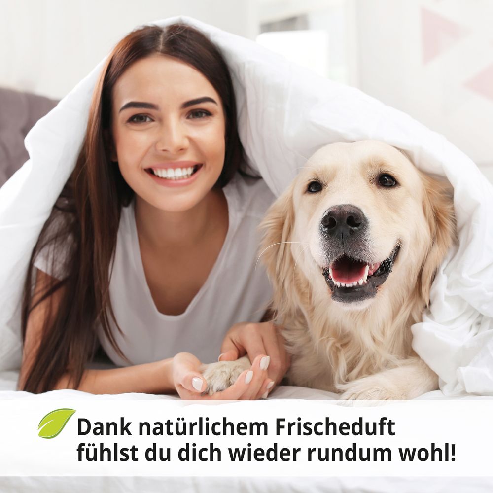 Geruchsvernichter & Sprühflasche; Dank natürlichem Frischeduft fühlst du dich wieder rundum wohl