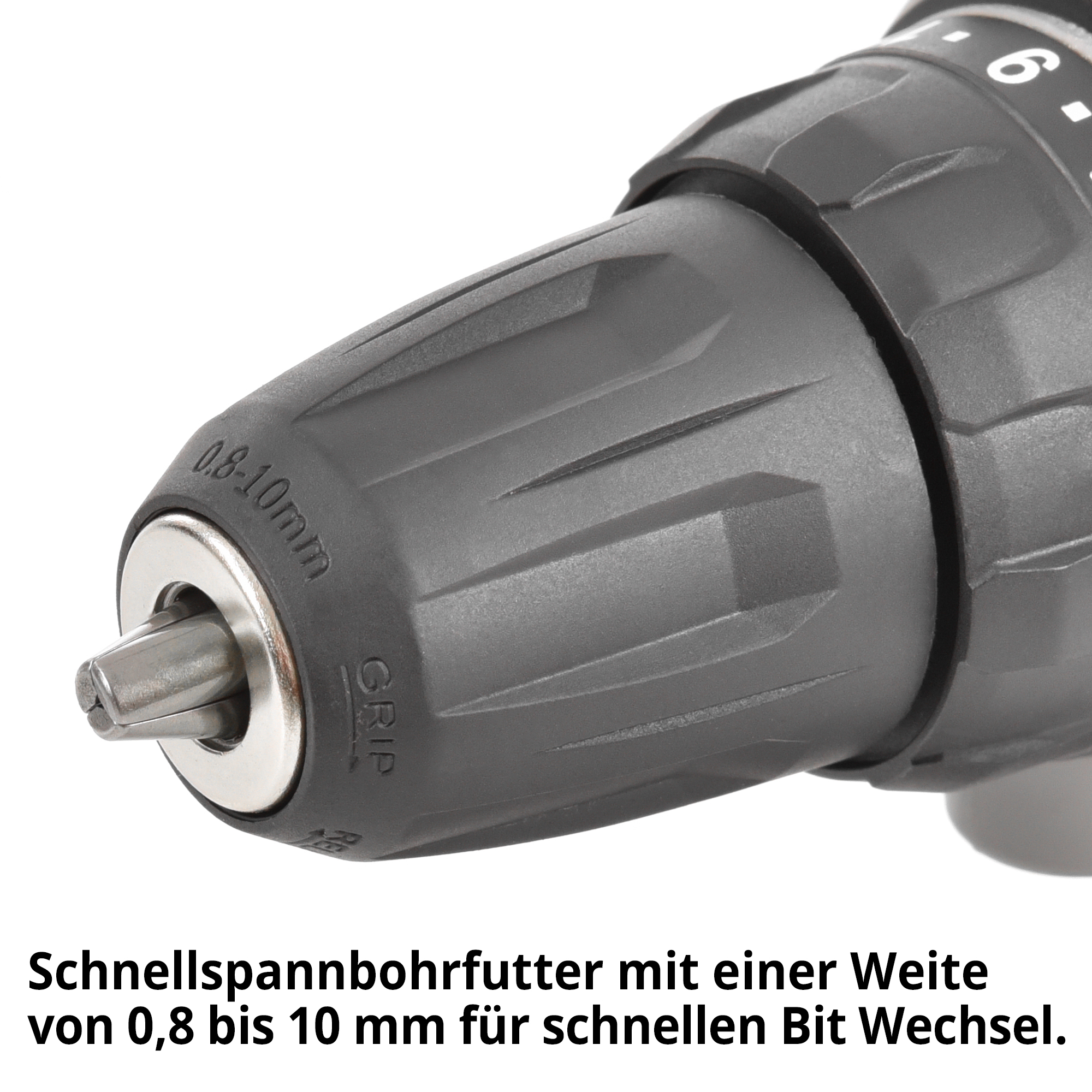 HECHT 1248 Akkuschrauber; Schnellspannbohrfutter mit einer Weite von 0,8 bis 10 mm für schnellen Bit Wechsel