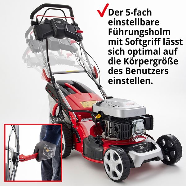 HECHT Benzin-Rasenmäher »548 SWE« Benzin-Rasenmäher mit verstellbarem Griff