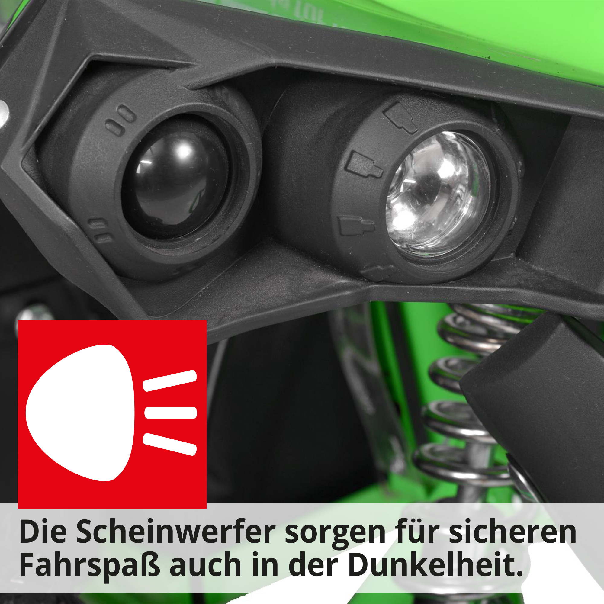 HECHT Elektro-Quad 51060 Grün  Elektro-Quad mit echten Scheinwerfern HECHT Elektro-Quad 51060 Grün  Elektro-Quad mit echten Scheinwerfern