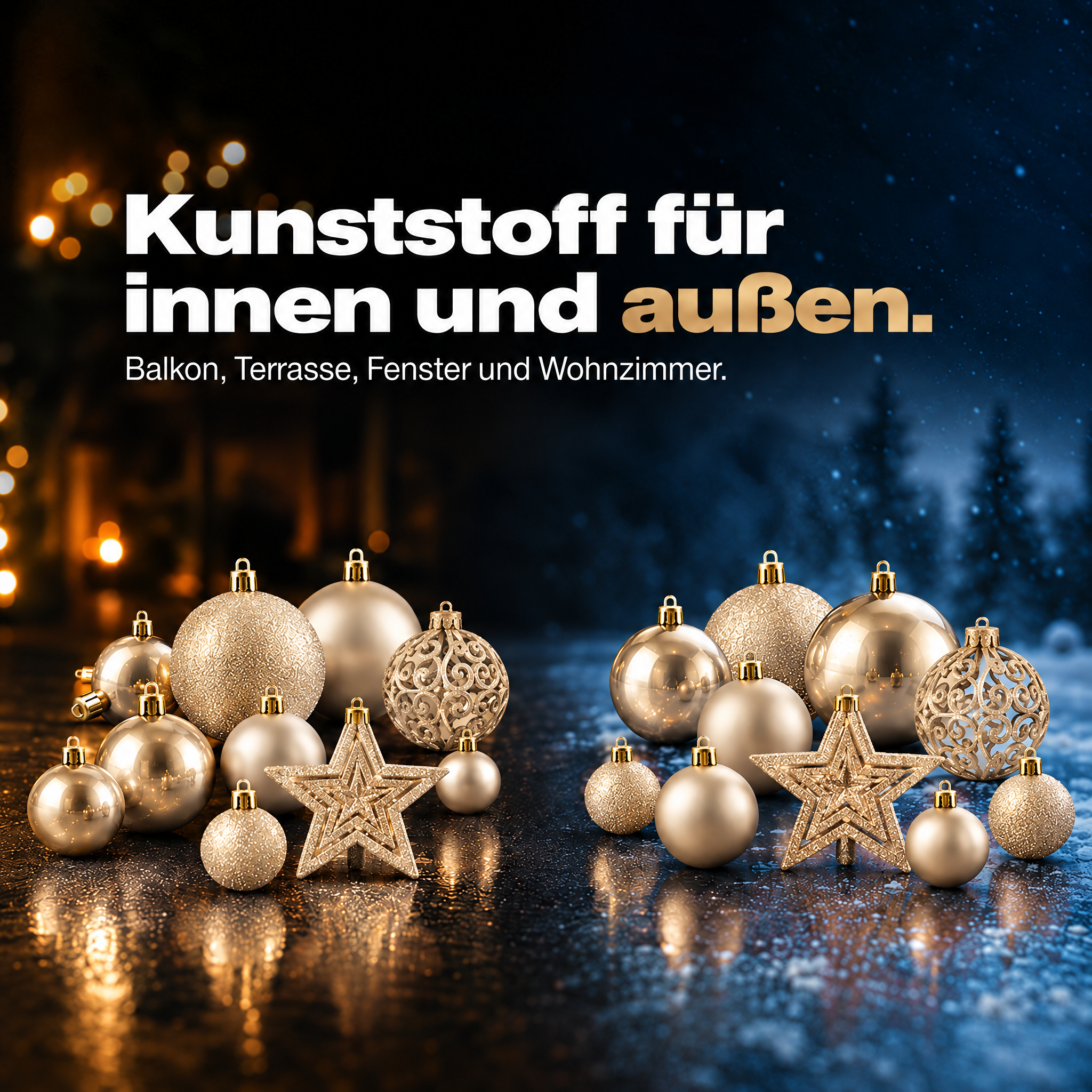 ONBEST Sternspitze Champagner: 15 cm Glitzerstern für die Baumkrone. (Dieses Bild wurde mit Hilfe von KI generiert.)