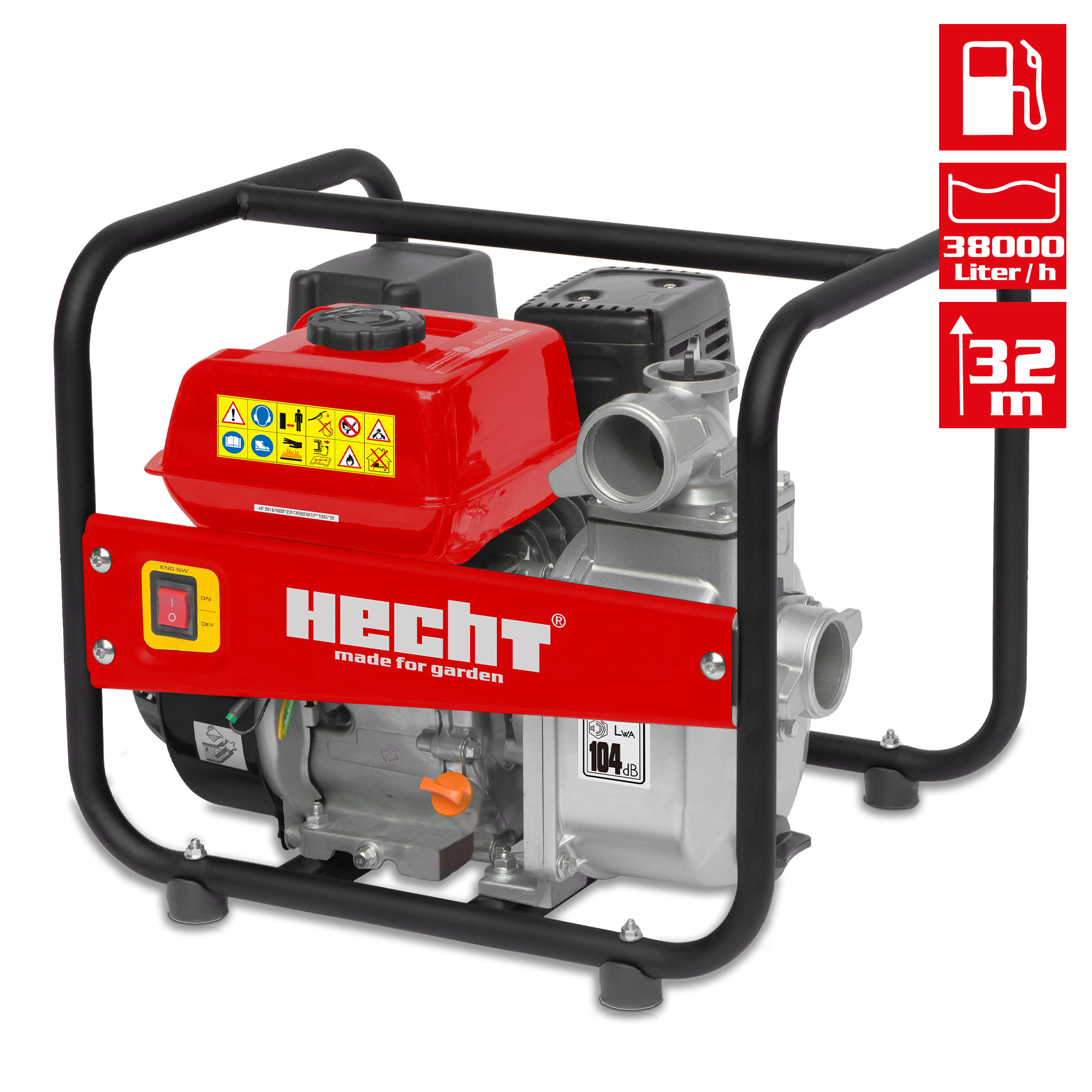 Schmutzwasserpumpe; Benzintank mit einem großen Fassungsvermögen von 4 Litern