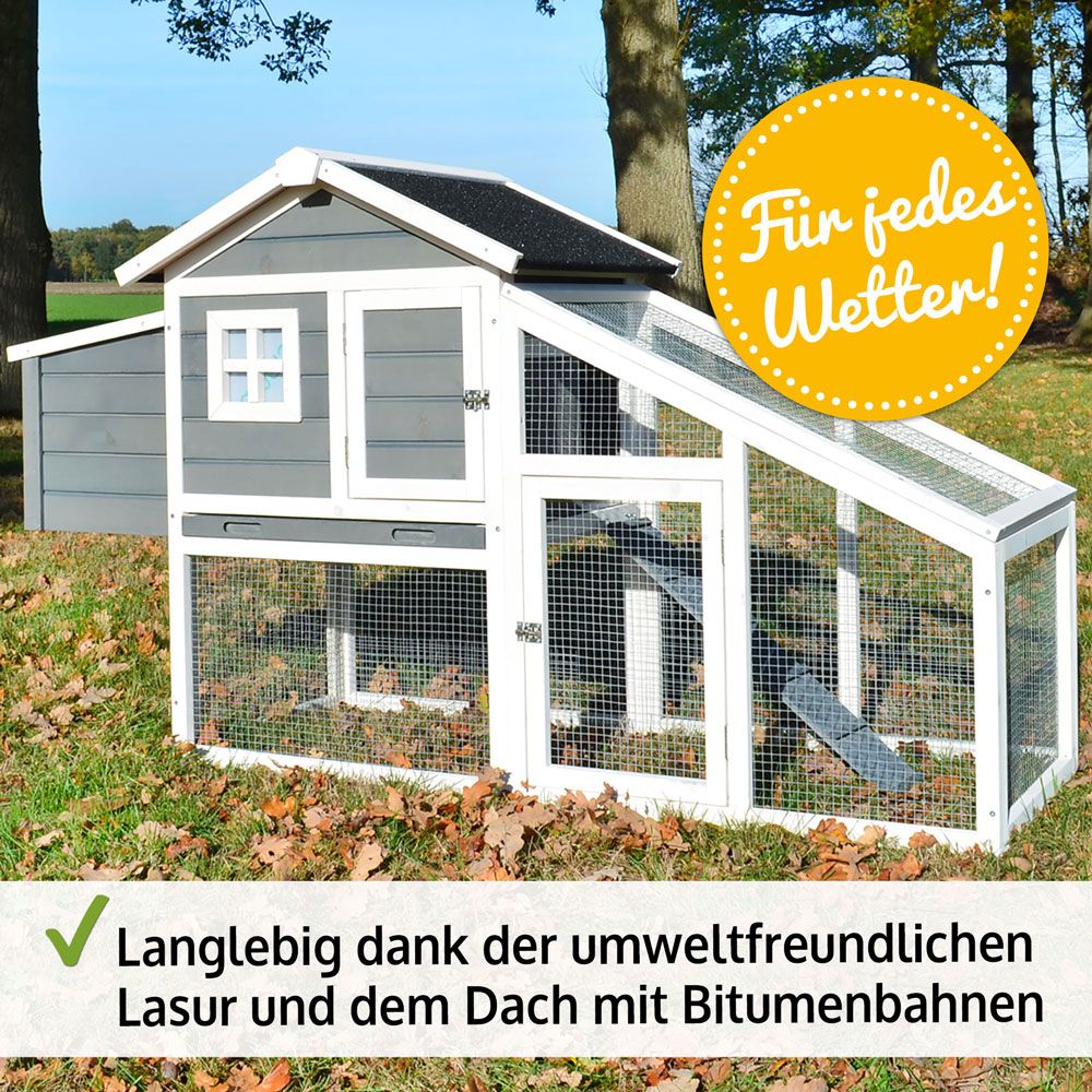 zooprinz Hasenstall Dottie L Wetterfest und umweltfreundliche Lasur