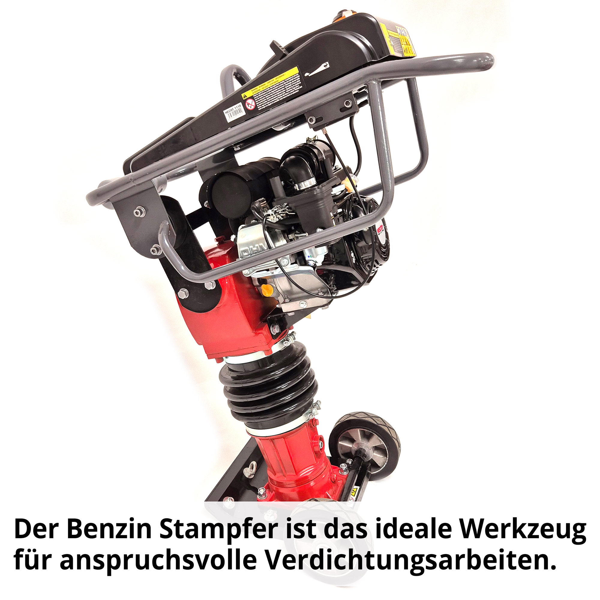 HECHT 1118 Benzin Stampfer ist das ideale Werkzeug für anspruchsvolle Verdichtungsarbeiten