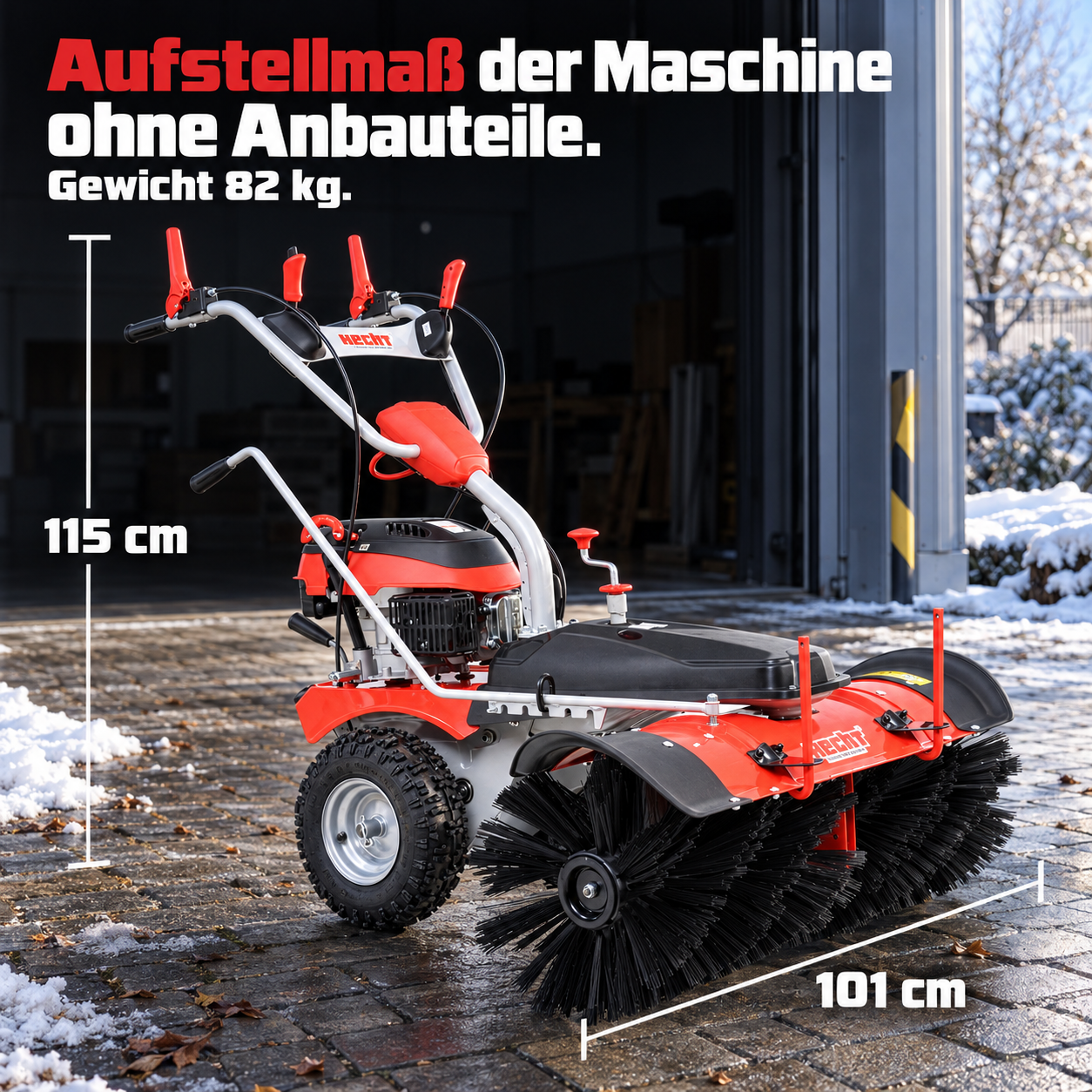 Benzin Kehrmaschine 8101 Set 2 Größe (Dieses Bild wurde mit Hilfe von KI generiert.)