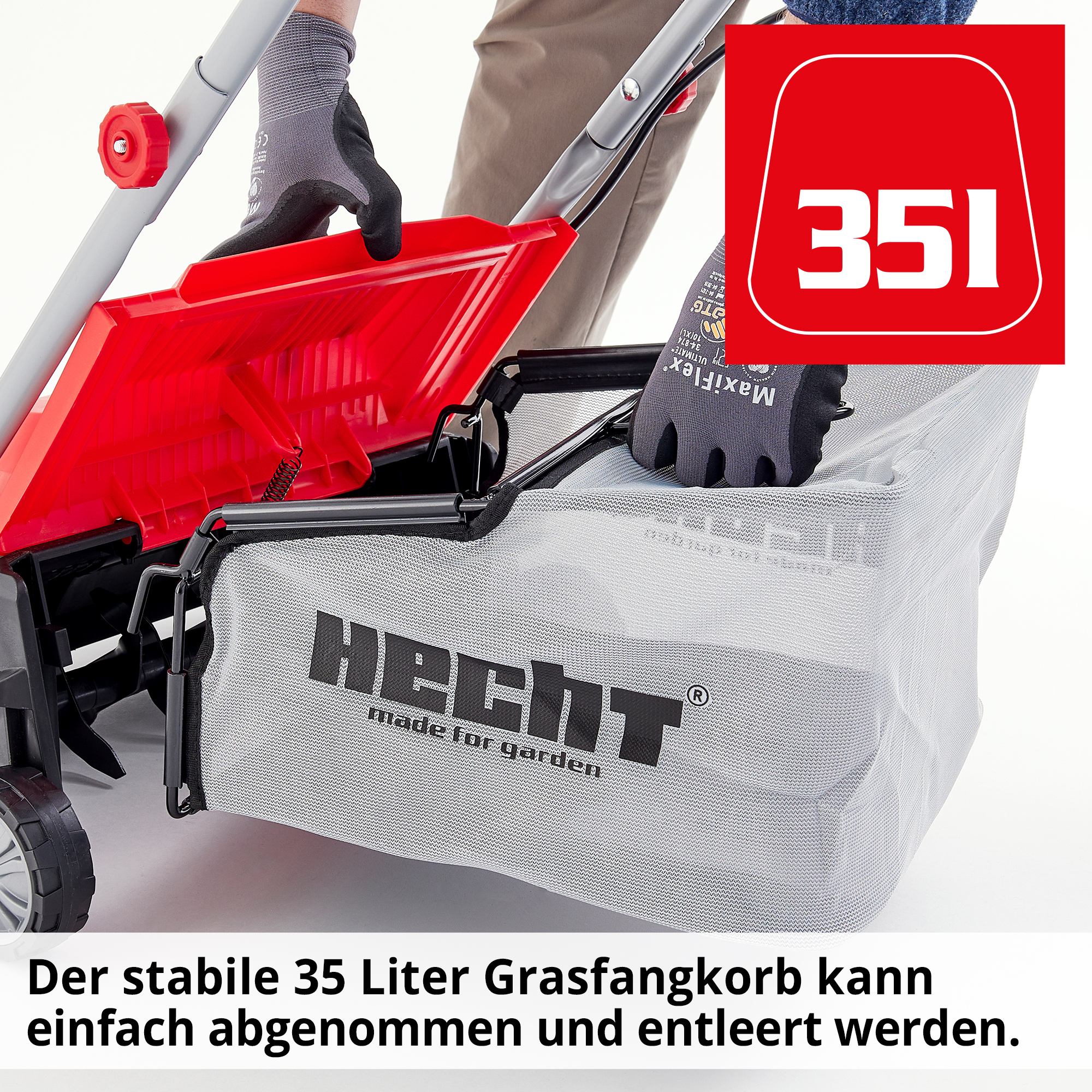 Vertikutierer; 35 Liter Auffangkorb