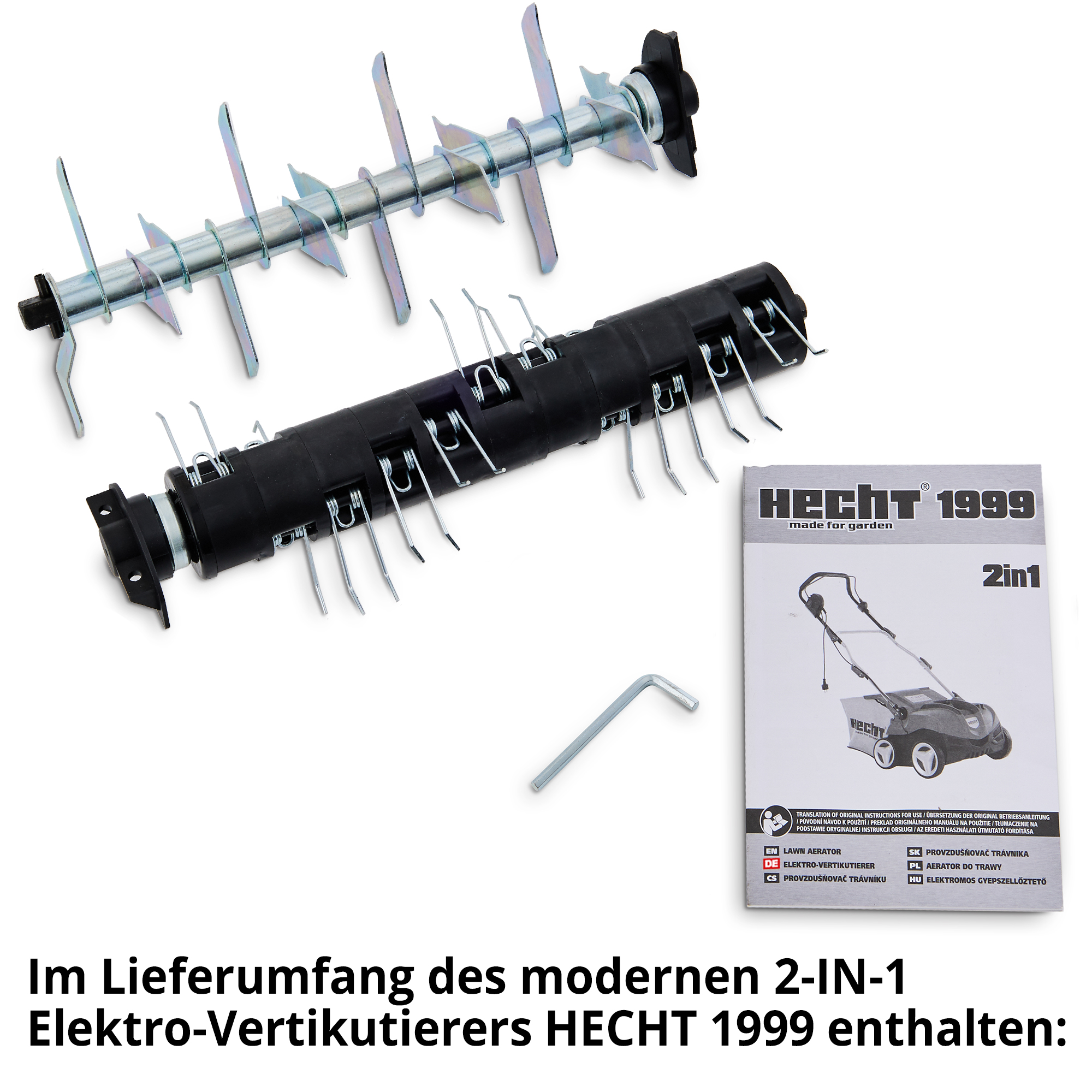 HECHT Elektro Vertikutierer »1999« Elektro Vertikutierer Lieferumfang
