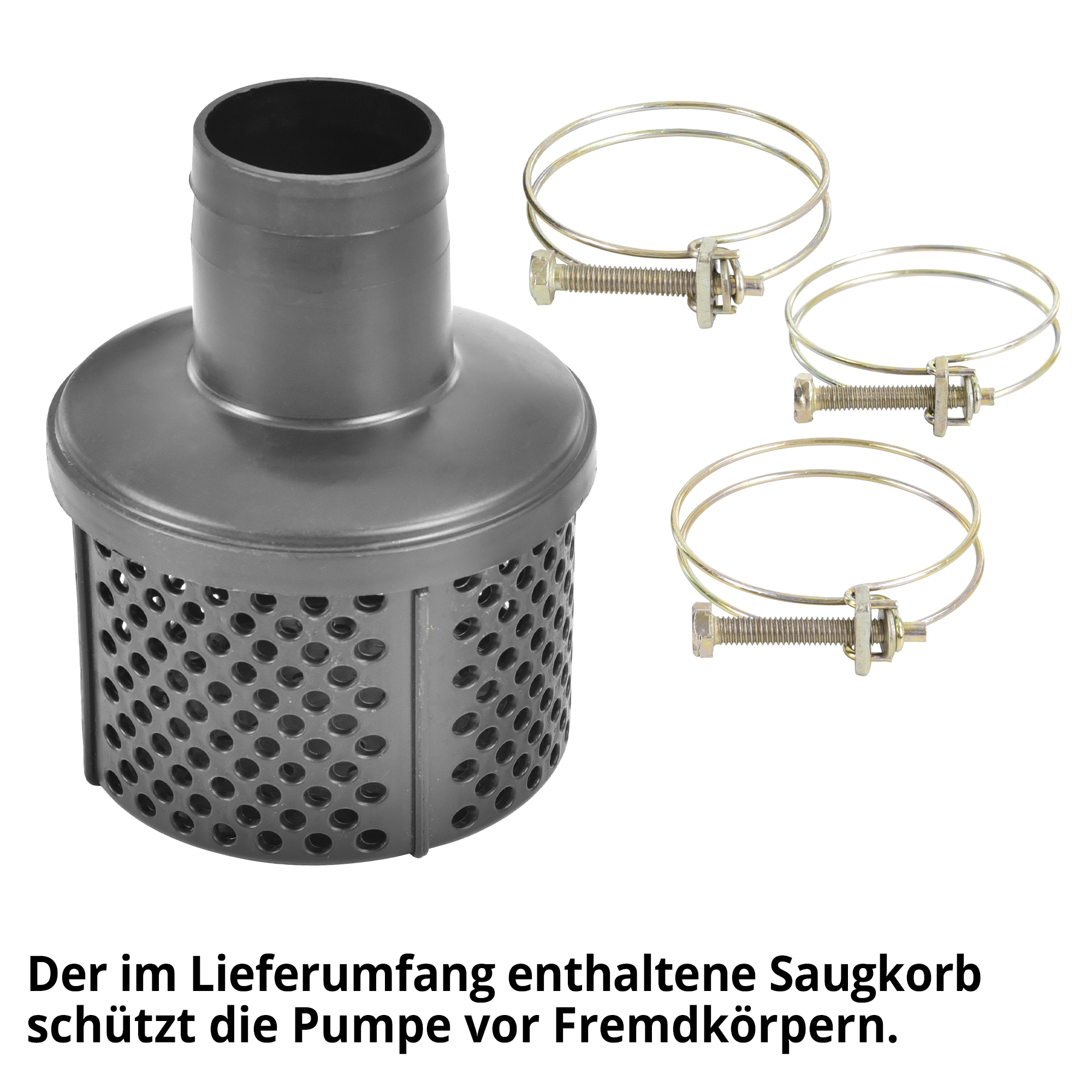 Schmutzwasserpumpe; Inklusive Saugkorb zum Schutz vor Fremdkörpern